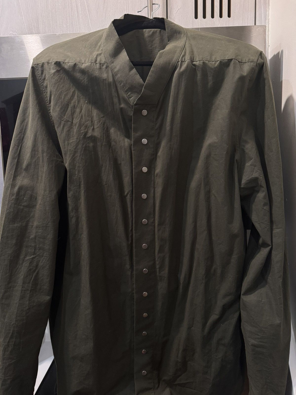 🖤 RICK OWENS Strobe FW22 Snap Button Outershirt