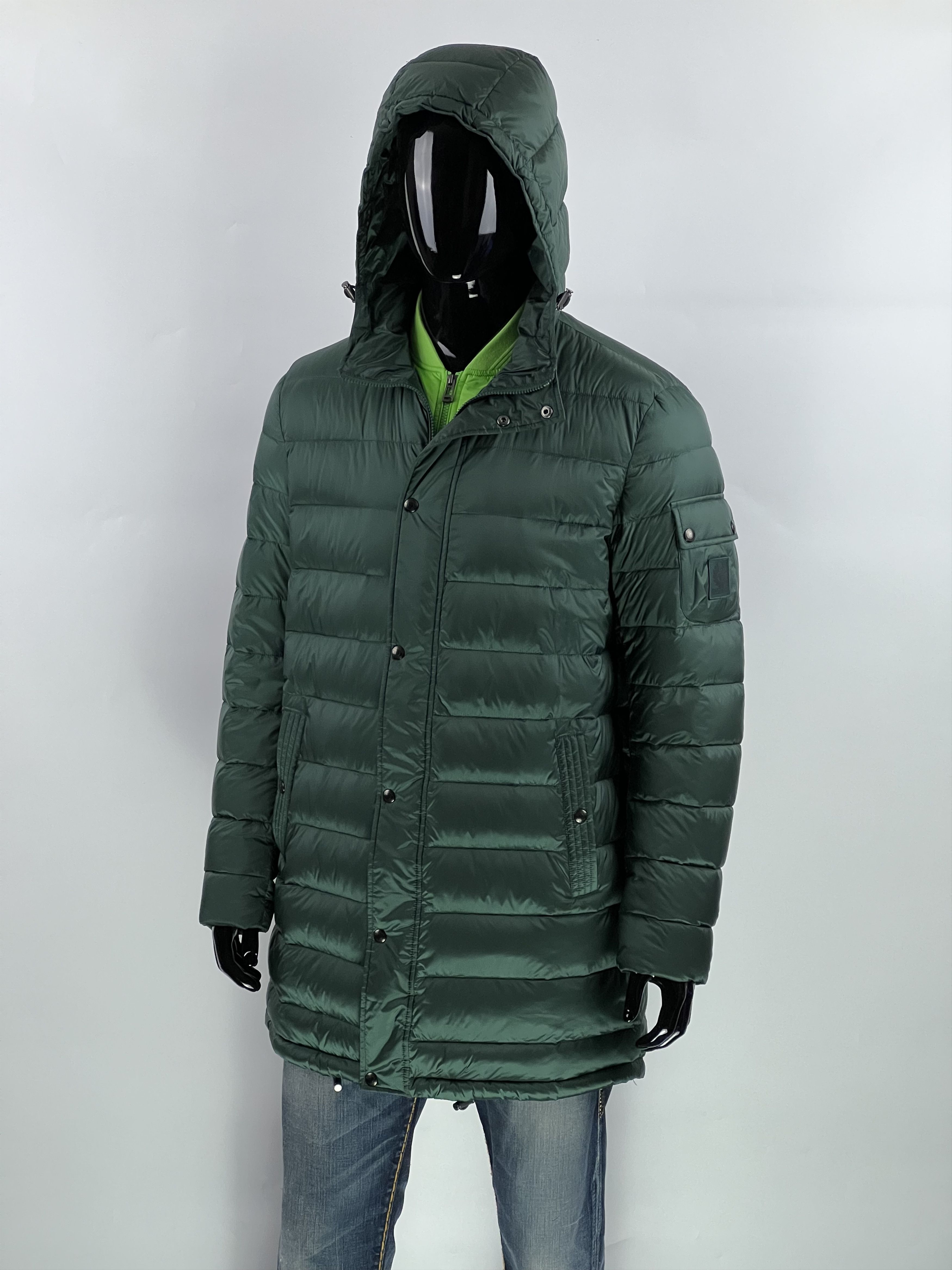 Belstaff Belstaff Green Hooded Down Jacket Puffer Size 52 Size US L / EU 52-54 / 3 - 1 Thumbnail