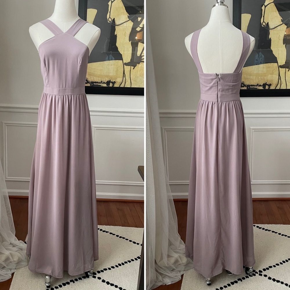 Other LuLu’s Air of Romance Dusty Lavendar Taupe Maxi Dress S Size S / US 4 / IT 40 - 1 Thumbnail