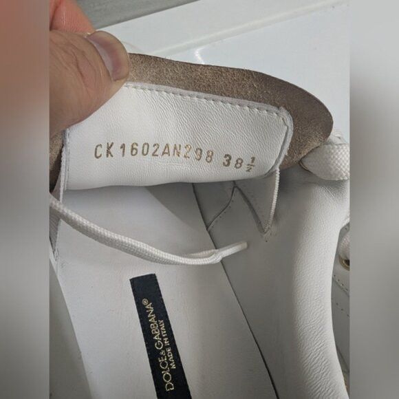 Dolce & Gabbana DOLCE & GABBANA Portofino Embellished Sneakers Size Size US 8 / IT 38 - 11 Thumbnail