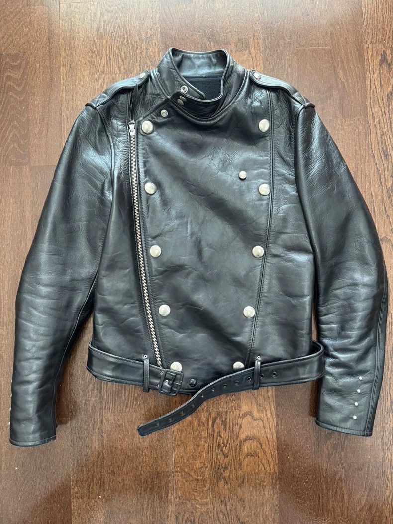 Freewheelers Freewheelers Pig milk motorcycle horse leather jacket-2506 Size US M / EU 48-50 / 2 - 1 Thumbnail