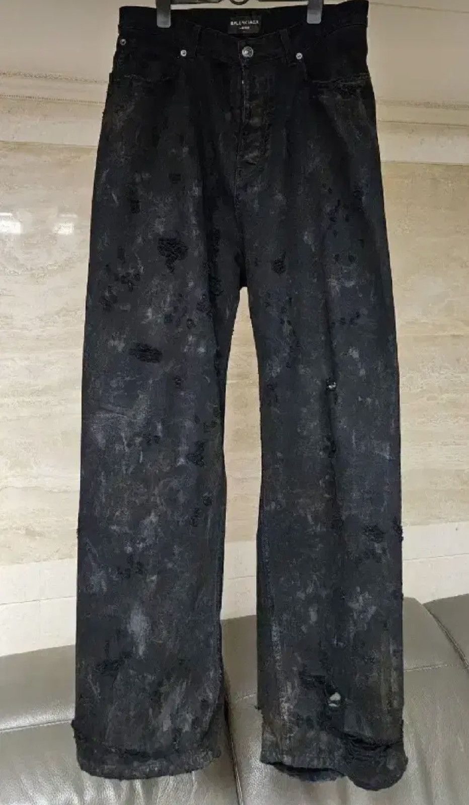 Balenciaga Balenciaga Super Destroyed Denim Pants Size US 32 / EU 48 - 3 Thumbnail