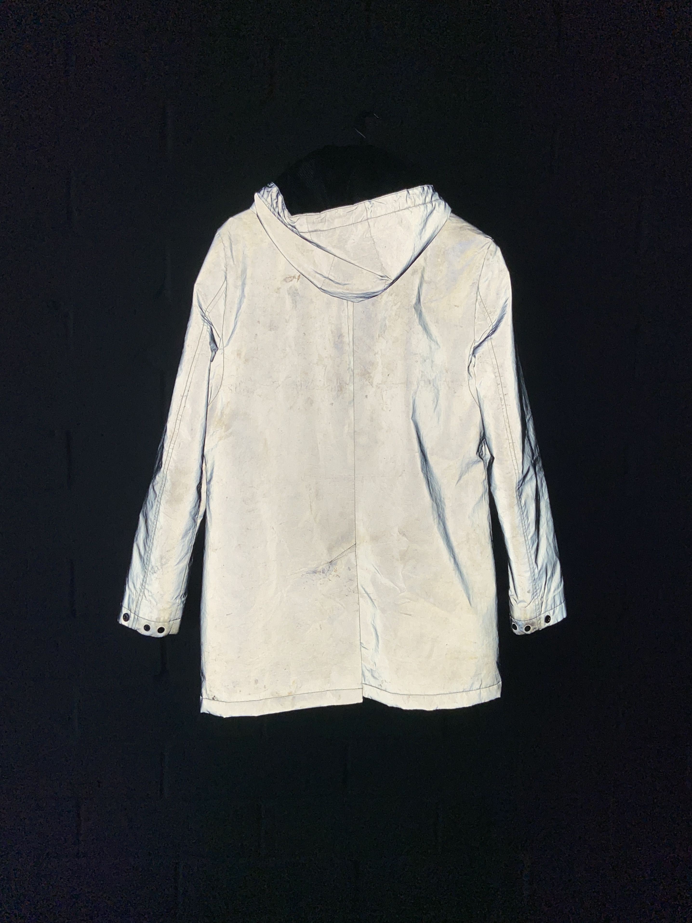 Calvin Klein Calvin Klein Retroreflective Silver Rain Coat Size US S / EU 44-46 / 1 - 2 Thumbnail