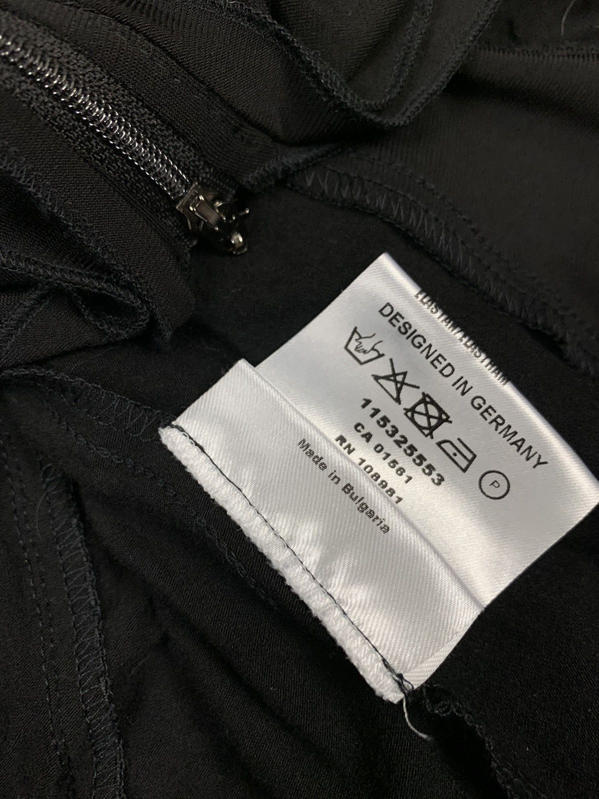 Annette Gortz Avantgarde Vintage Black Zip Blouse Size M / US 6-8 / IT 42-44 - 5 Thumbnail