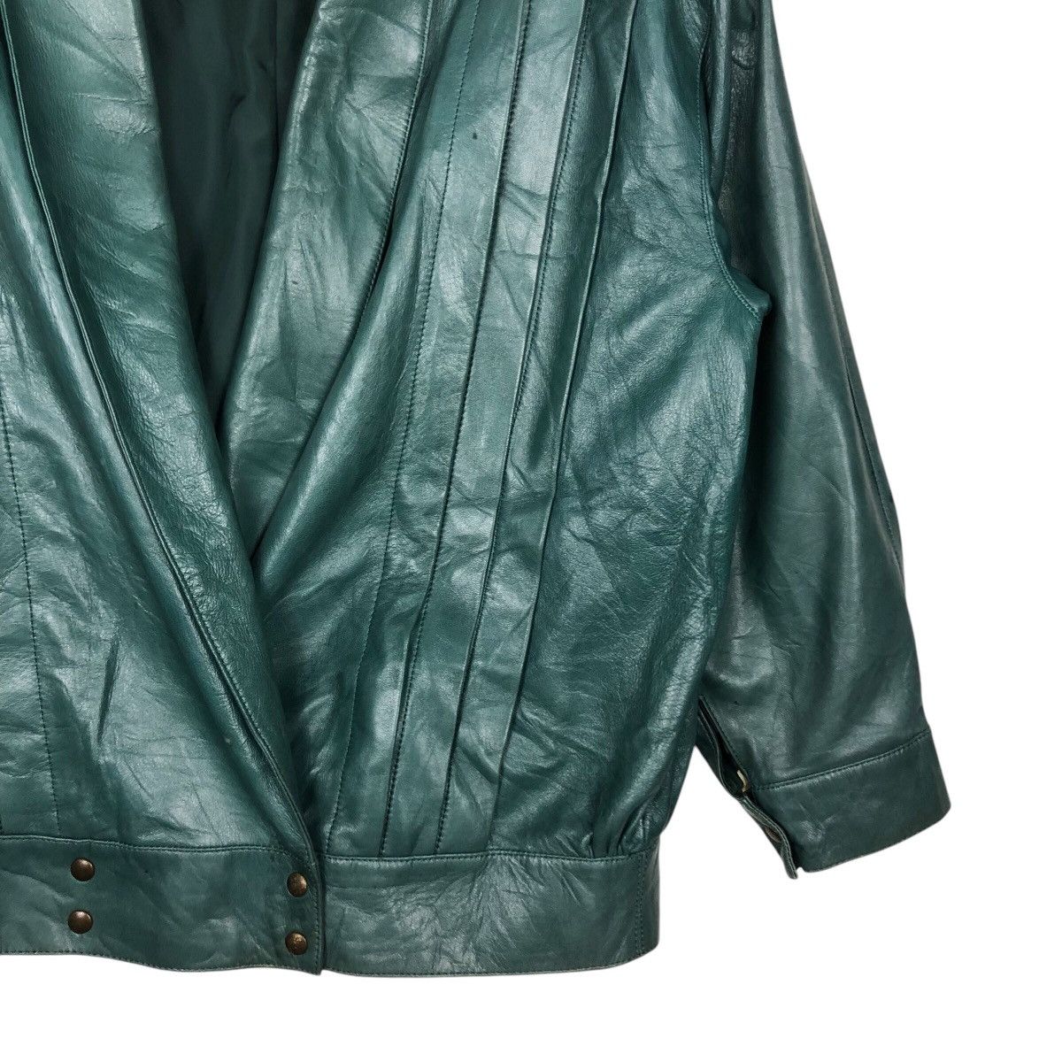 Japanese Brand 📌Vintage Biker Bomber Leather Jacket Cizenne Issey Miyake Size US M / EU 48-50 / 2 - 6 Thumbnail