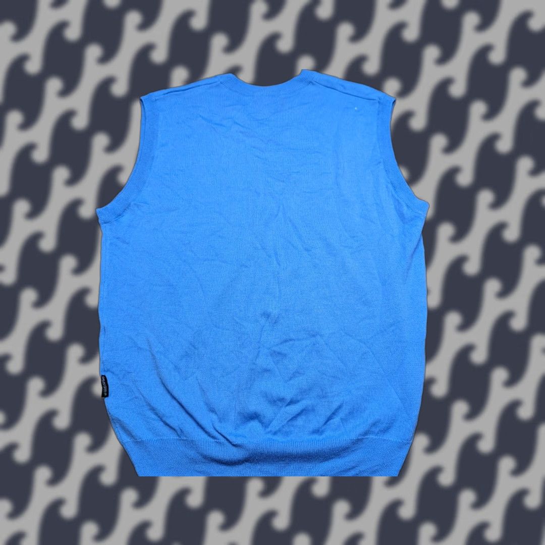 Galvin Green Galvin Green Mens Pullover Large Blue Sleeveless Knitted V-Neck Jumper Sweater Shirt Size US L / EU 52-54 / 3 - 1 Thumbnail