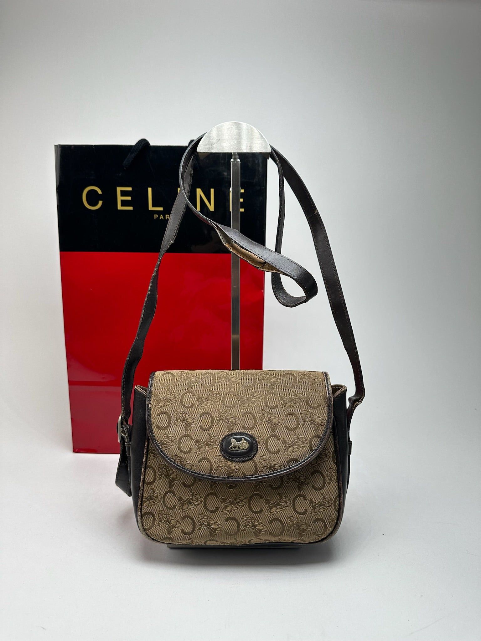 Celine Vintage Paris Macadam Bag Triomphe Size ONE SIZE - 1 Thumbnail
