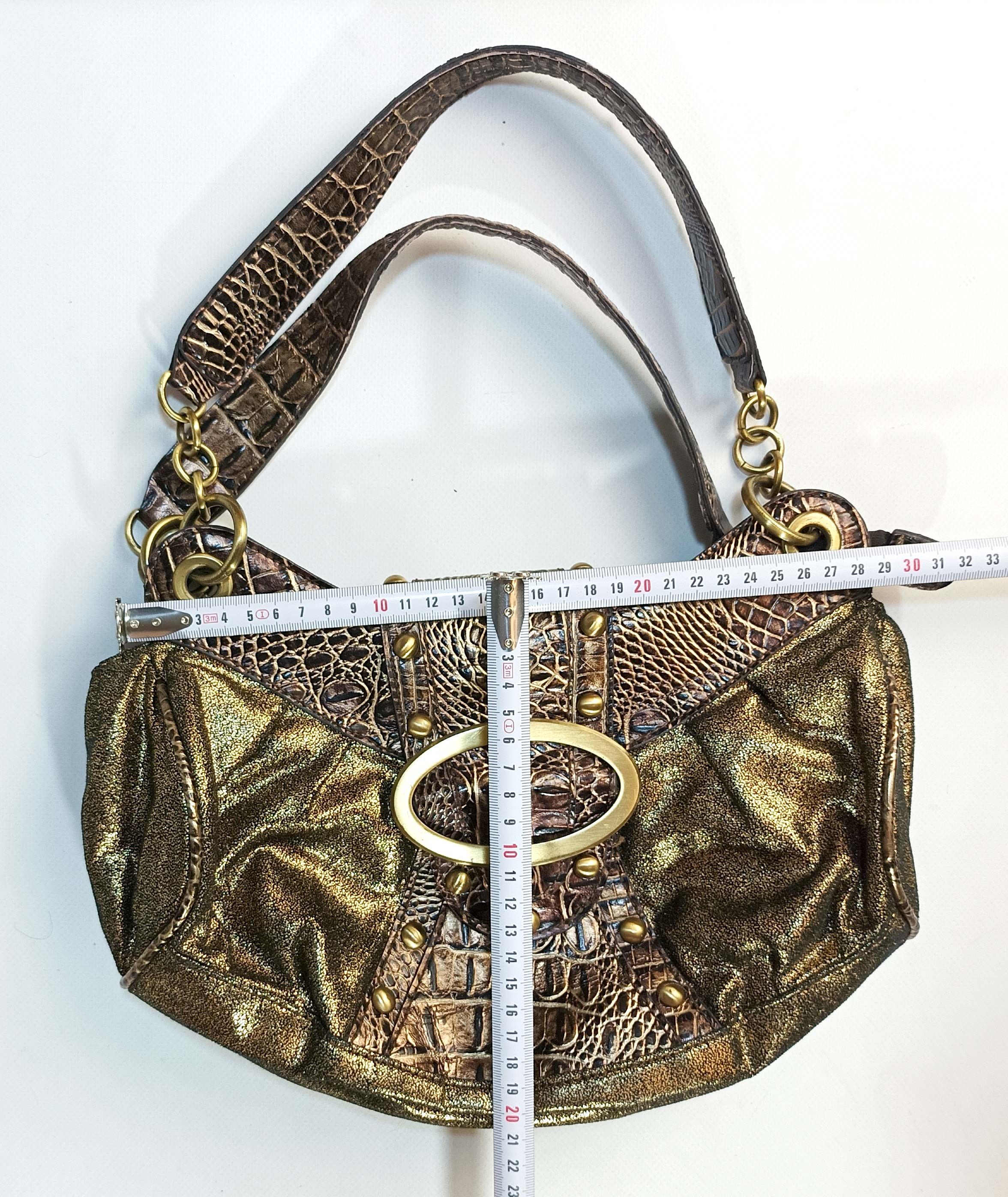Guess STAR by Julien Macdonald Bronze Embossed Shoulder Handbag Size ONE SIZE - 2 Thumbnail