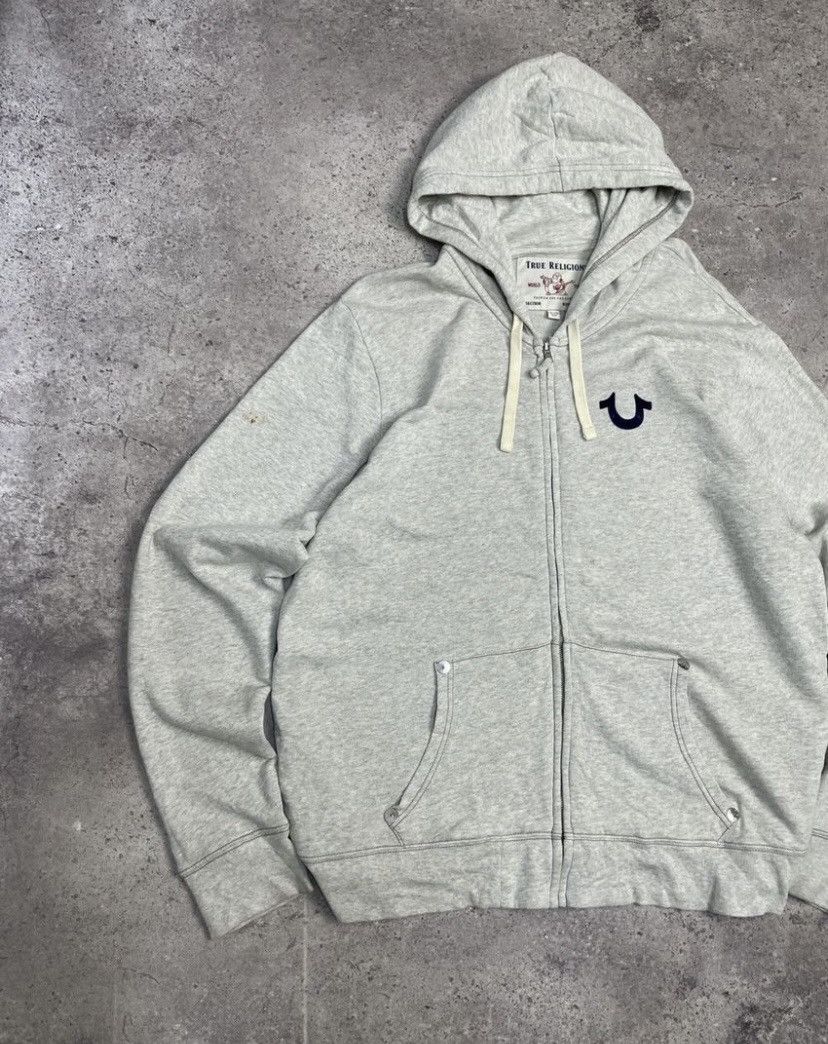 Japanese Brand × True Religion Vintage True Religion Avantgarde Y2K Zip Hoodie Size US XXL / EU 58 / 5 - 3 Thumbnail
