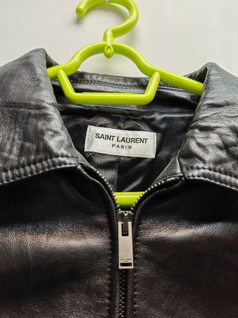 Saint Laurent Paris Saint Laurent Paris Suede Striped Jacket Size US S / EU 44-46 / 1 - 4 Thumbnail