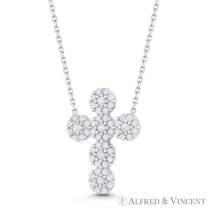 Other Modern Cross Clear CZ Crystal Christian Charm Pendant Size ONE SIZE - 1 Preview