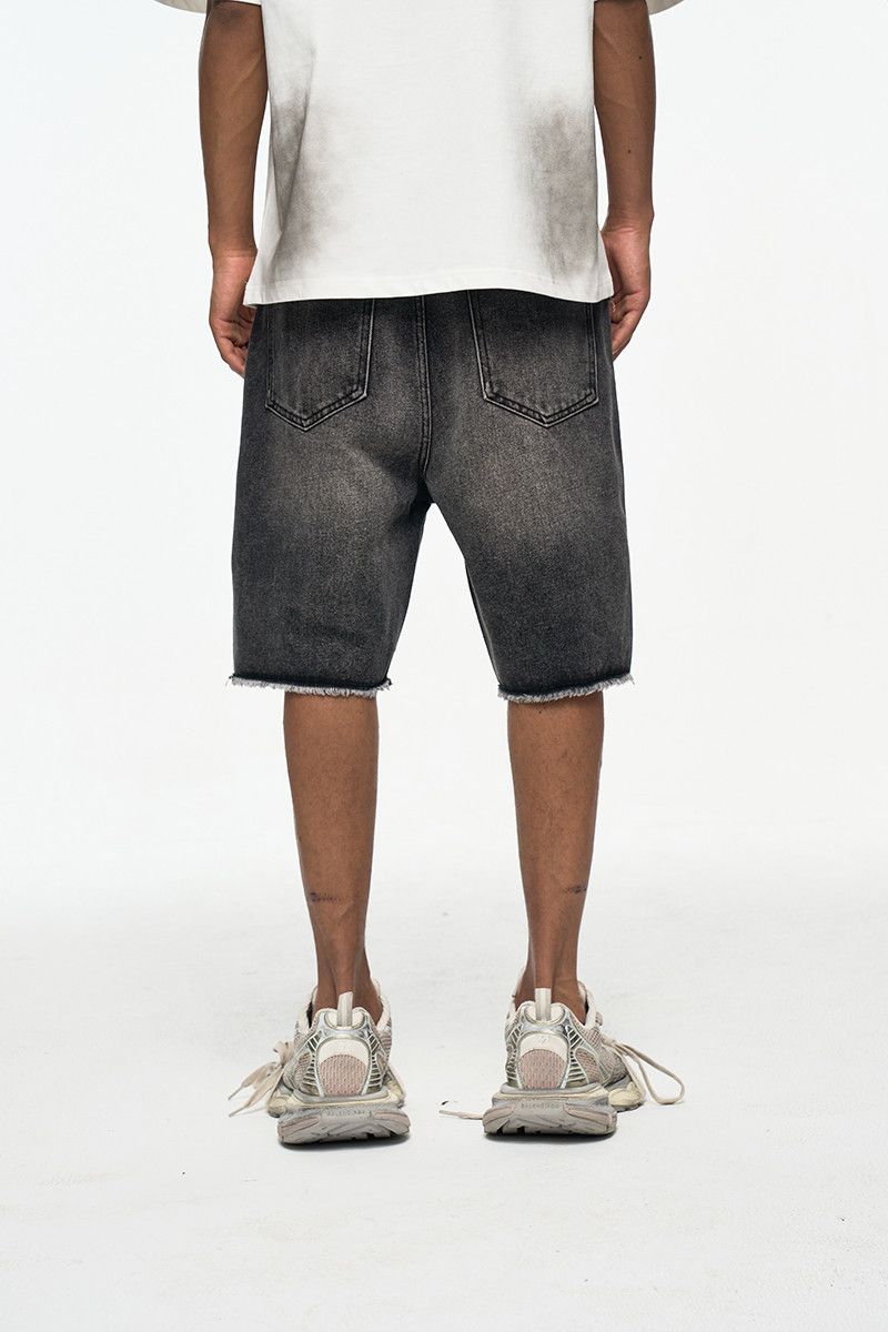 Vintage Sandy Black Distressed Damaged Style Jorts Shorts Size US 32 / EU 48 - 4 Thumbnail