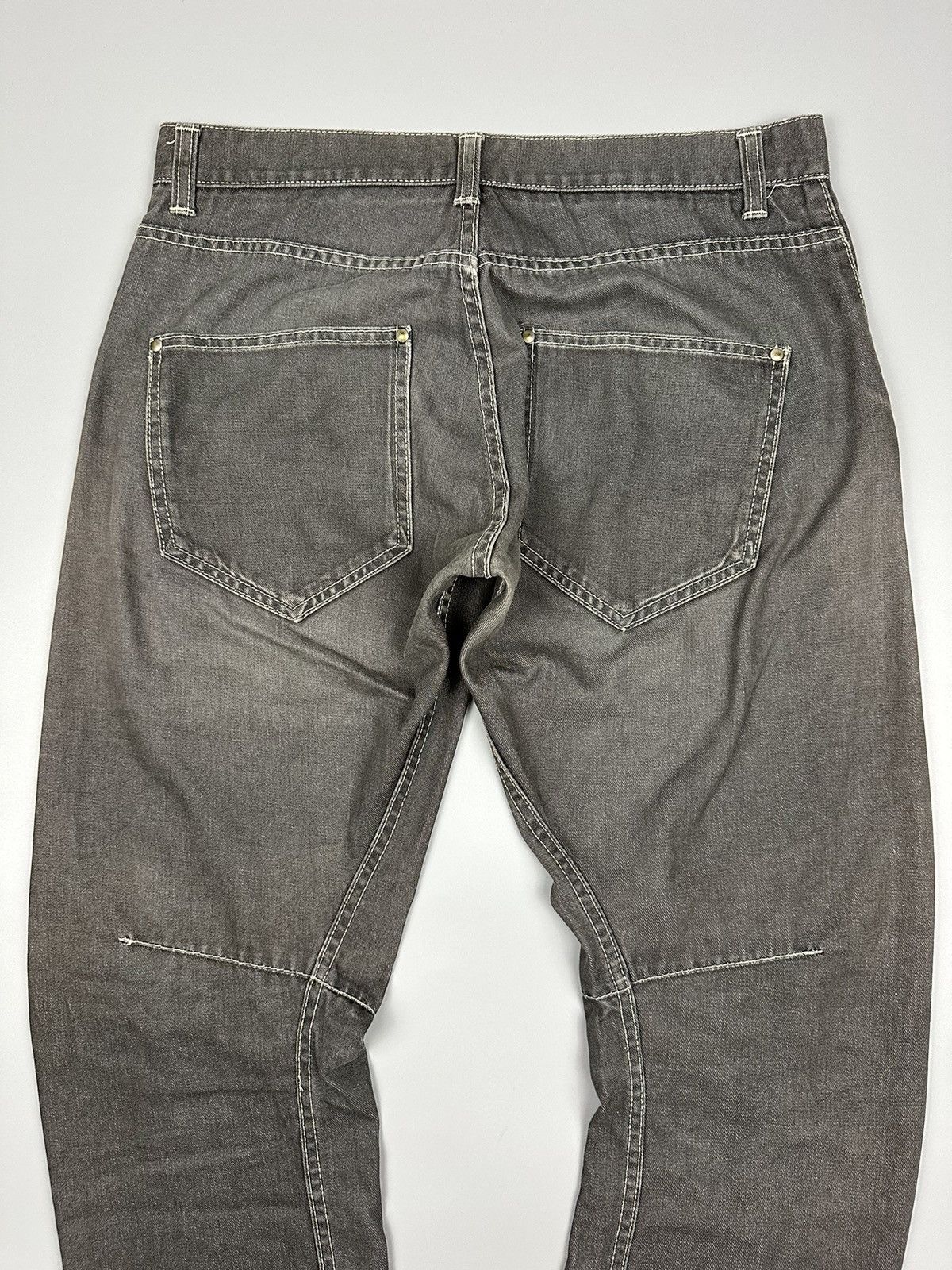 If Six Was Nine × Le Grande Bleu (L.G.B.) Japanese Unbrand Curve Leg Zipper Jeans Size US 33 - 4 Thumbnail