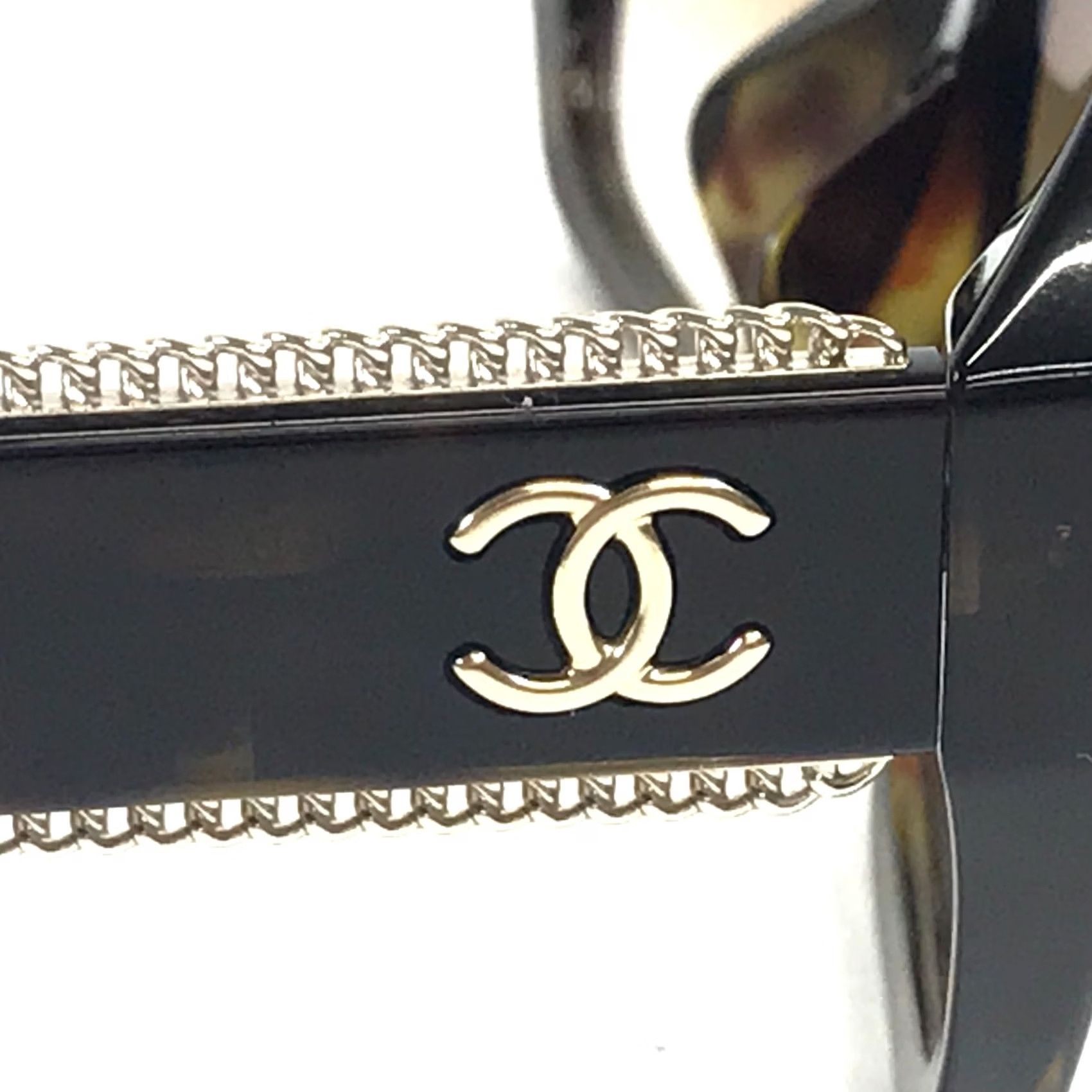 Chanel Sunglasses 5516-A c.714/51 Tortoise Gold Asian Fit Frames w/ Brown Lenses Chanel Chanel Sunglasses Cat Eye Asian Fit Brown Lenses 5516  main image 2