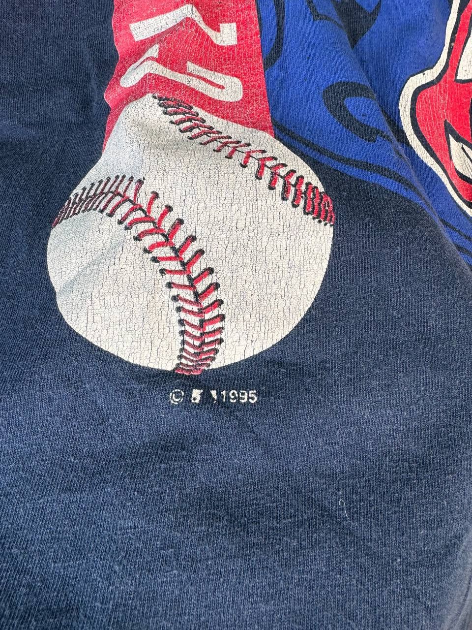 MLB Vintage 1995 Cleveland Indians Wahoo MLB Baseball Size US XL / EU 56 / 4 - 3 Thumbnail