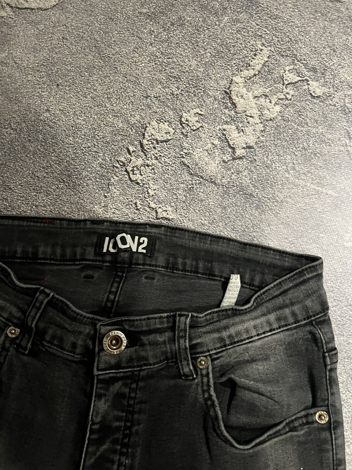 Japanese Brand Vintage Relaxed Distressed Skinny Jean - Underground Style Size US 30 / EU 46 - 9 Thumbnail