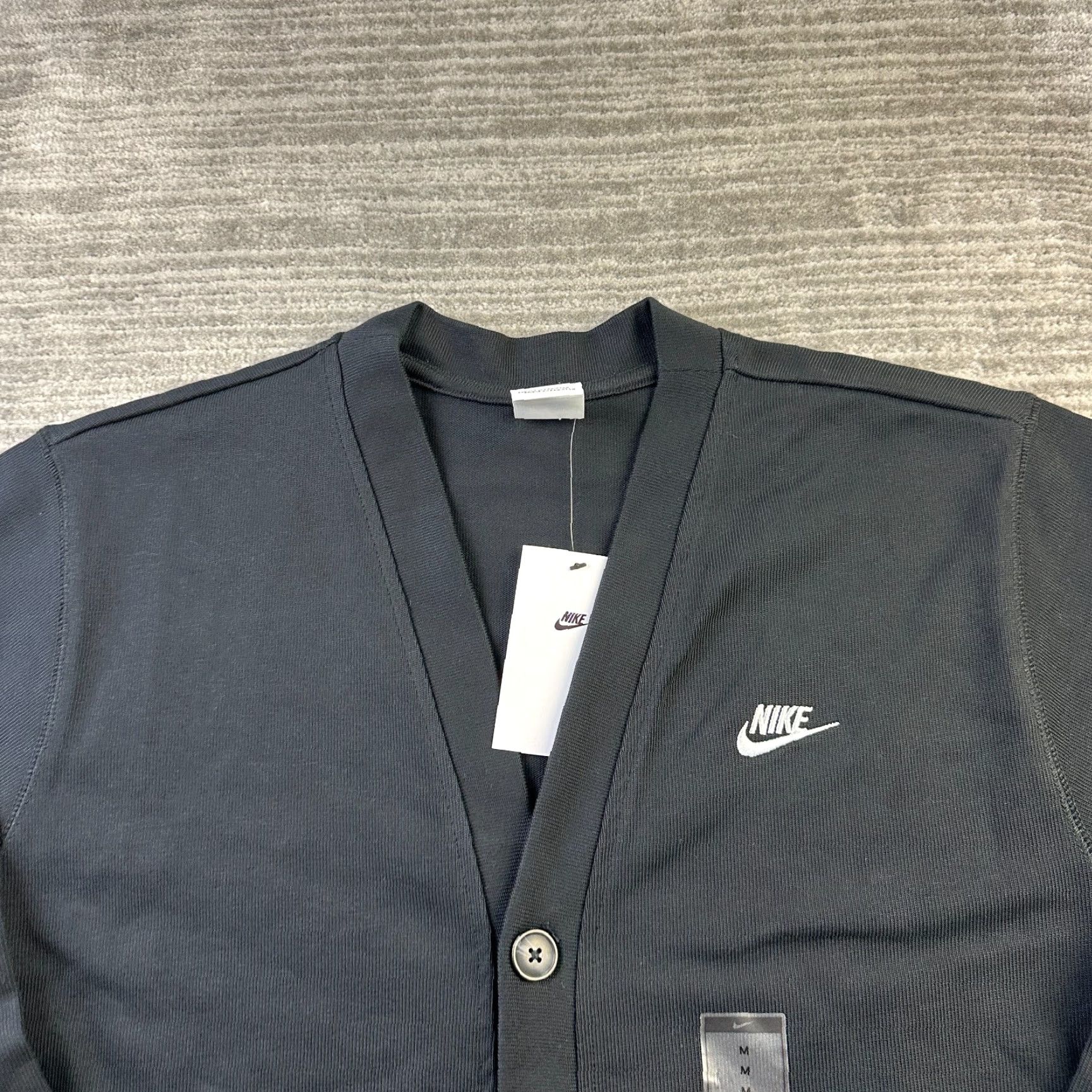 Nike Nike Sweater Mens Medium Black Club Knit Fairway Button Up Pockets Cardigan Size US M / EU 48-50 / 2 - 3 Thumbnail
