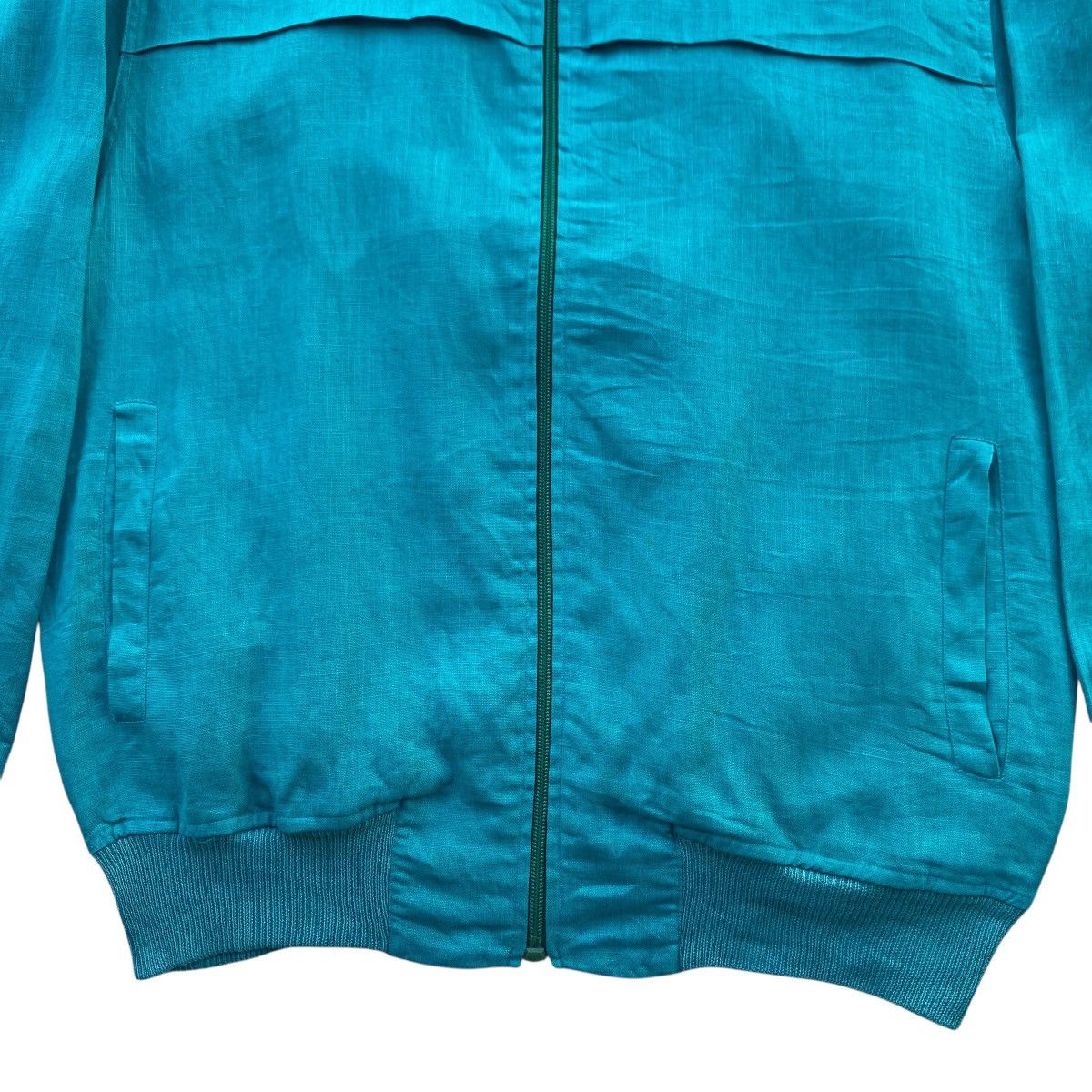 Lanvin ‼️LAST DROP‼️Lanvin Paris Linen Zip Jacket Teal Green Vintage Size US M / EU 48-50 / 2 - 7 Thumbnail