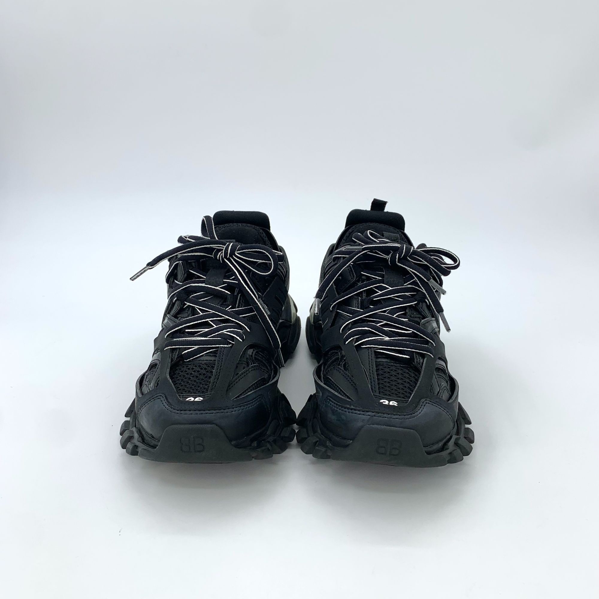 Balenciaga Balenciaga Track Sneakers Black & White Size US 6 / IT 36 - 3 Thumbnail