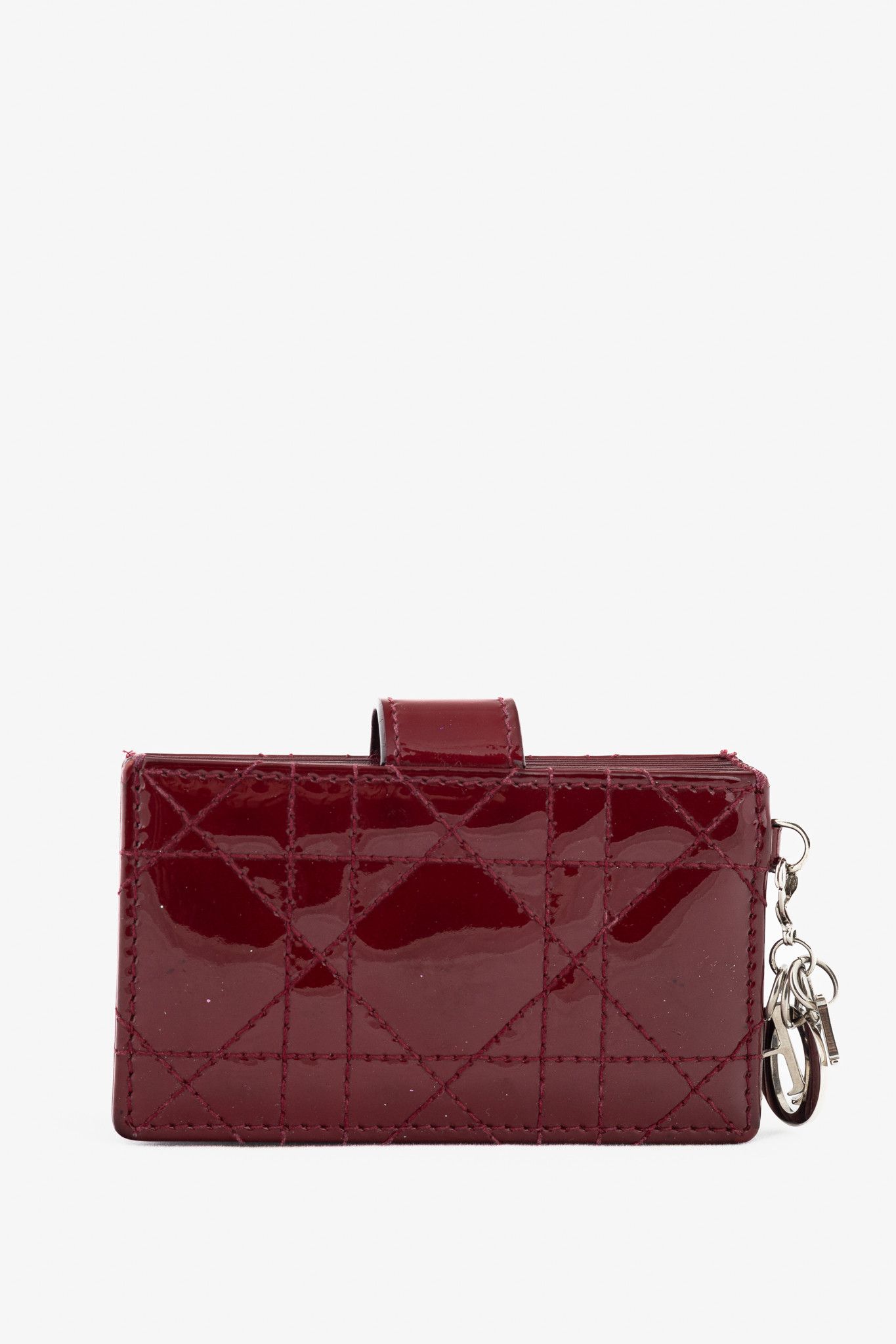 Dior Christian Dior Lady Dior Jasmine Patent Cannage Card Holder Size ONE SIZE - 4 Thumbnail