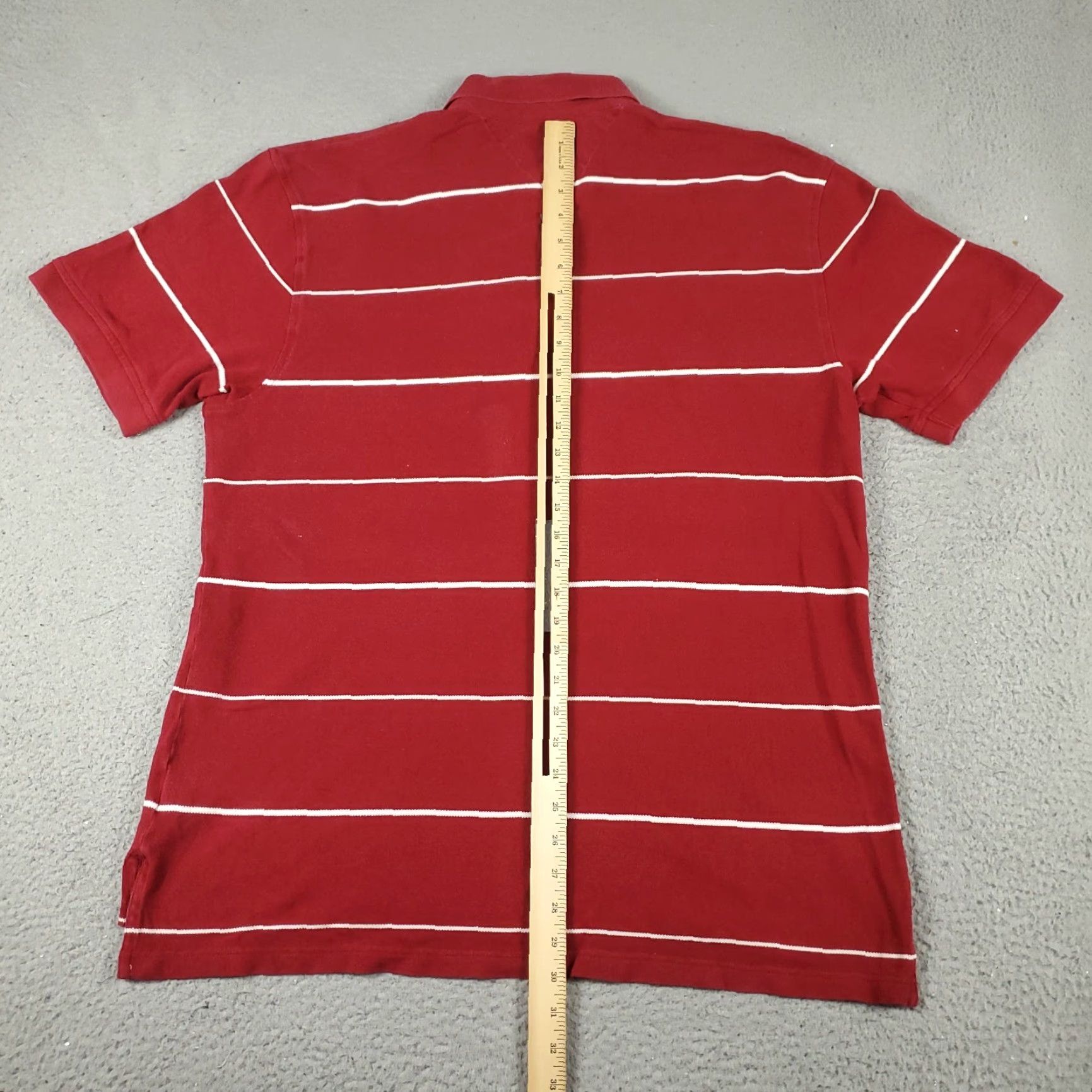 Tommy Hilfiger Tommy Hilfiger Polo Shirt Mens XL Red White Striped Short Sleeve Casual Size US XL / EU 56 / 4 - 4 Thumbnail