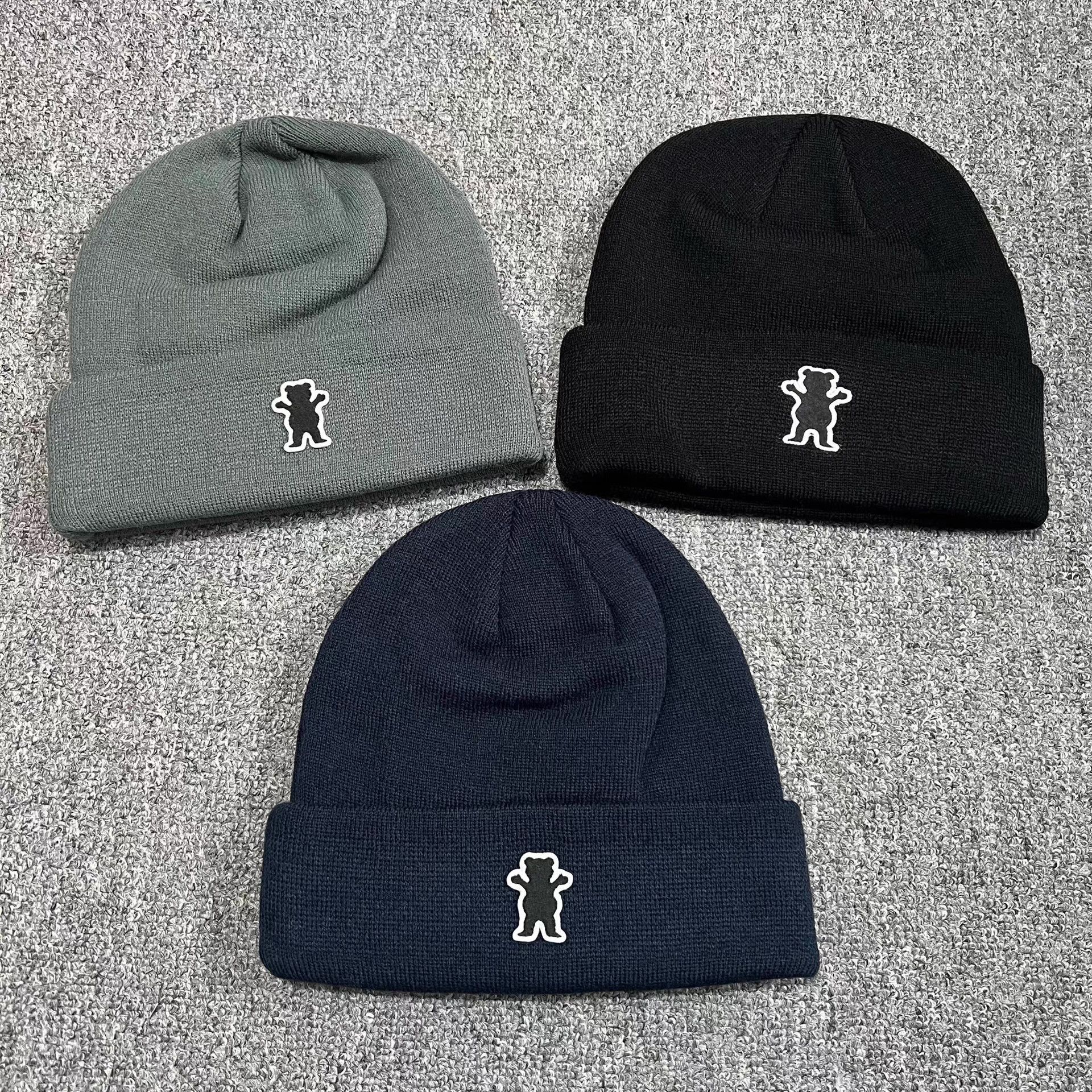 Grizzly Griptape Grizzly Griptape bear embroidered knit beanie Q7 Size ONE SIZE - 2 Thumbnail