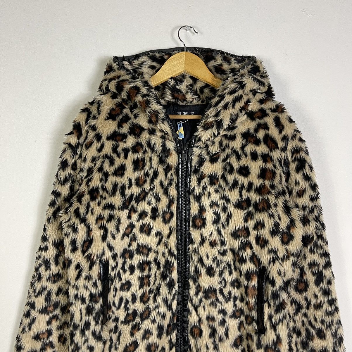 Vintage Japanese Fur Zipper Hooded ISWN LGB Style