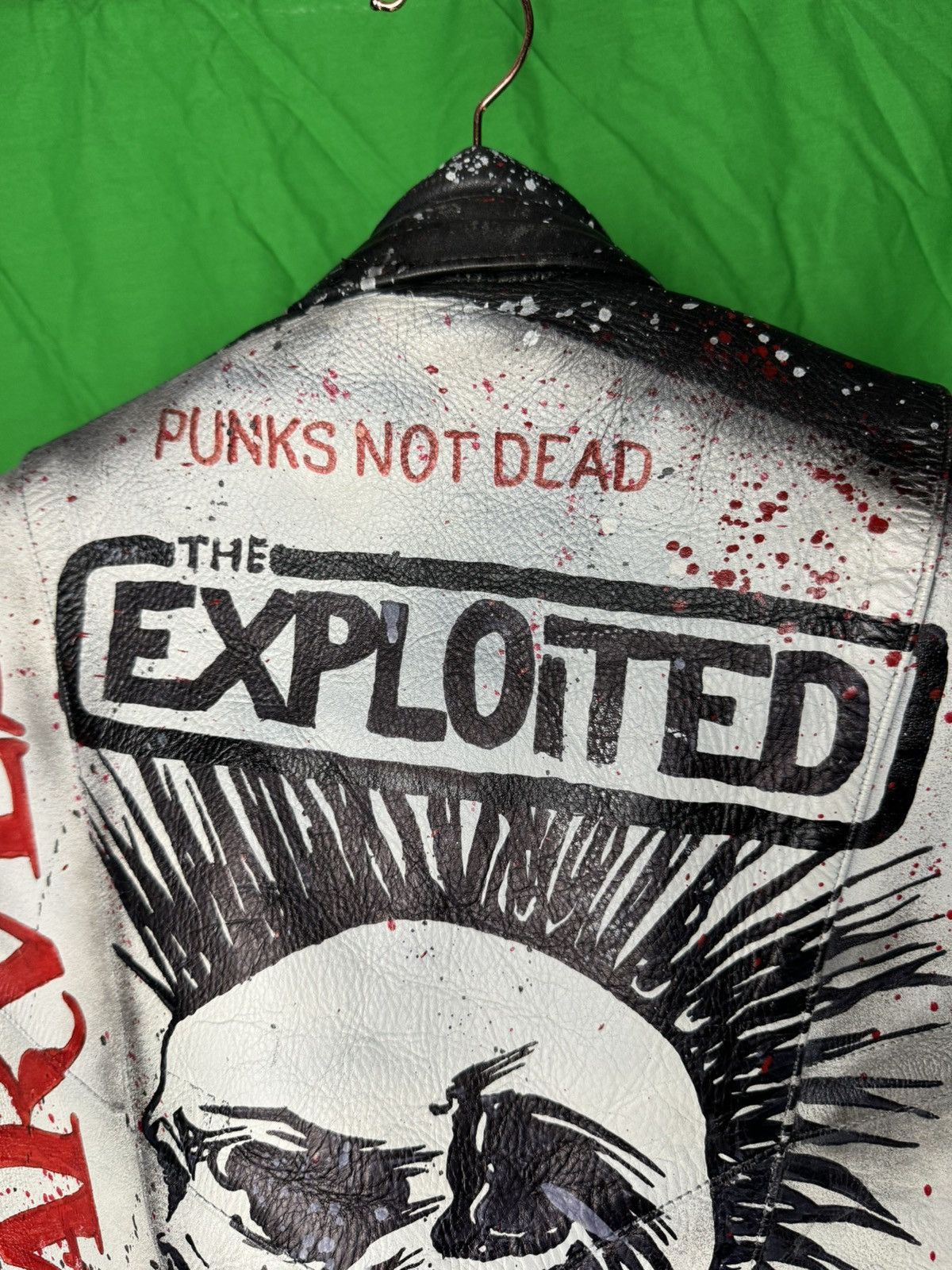 Band Tees × Vintage Vintage 80s Punk Jacket Leather + Kevlar Size US XXL / EU 58 / 5 - 5 Thumbnail