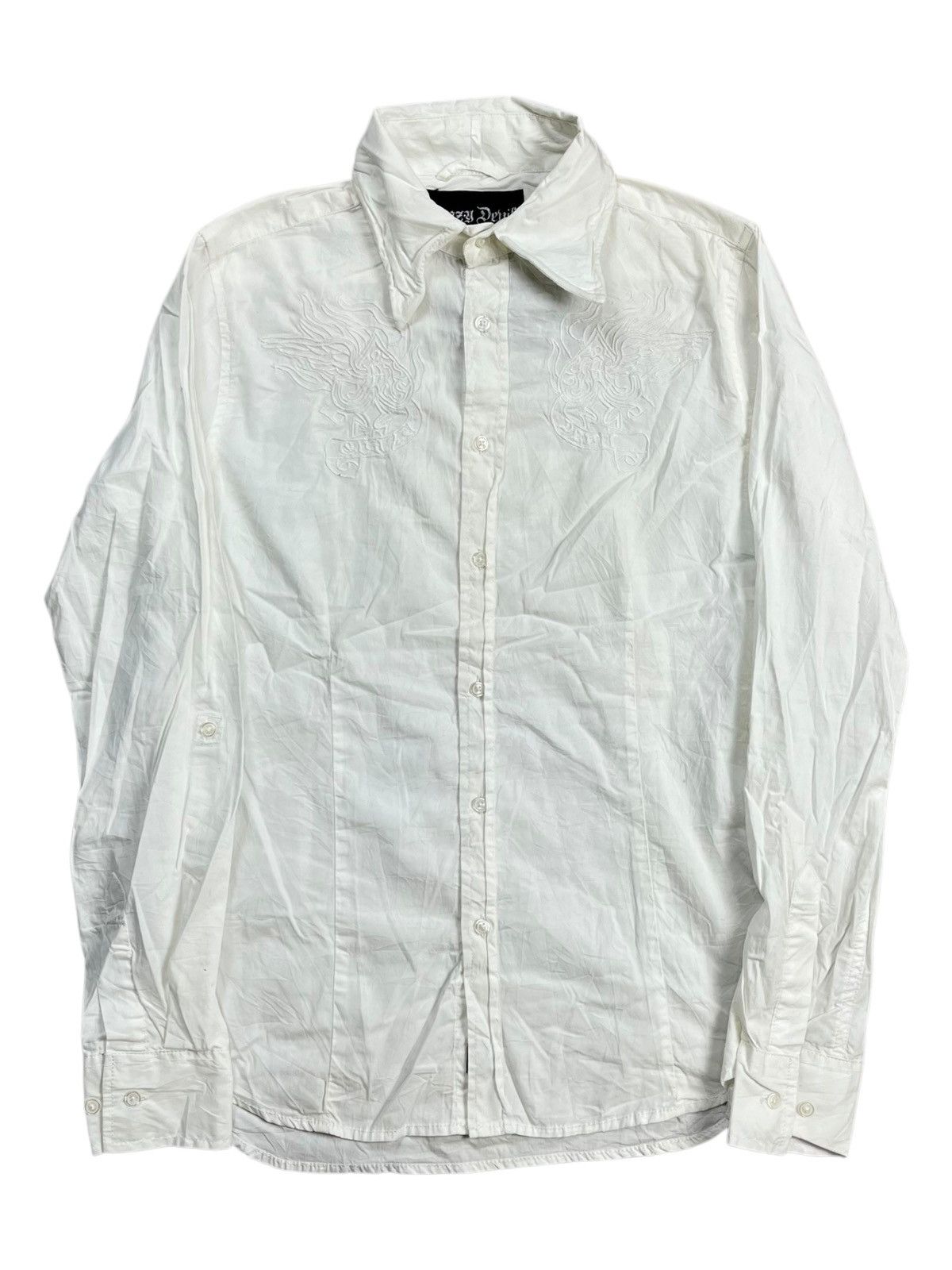 20471120 2000s Crazy Devil - Vkei Style Embroidery Button Shirt Size US M / EU 48-50 / 2 - 1 Thumbnail