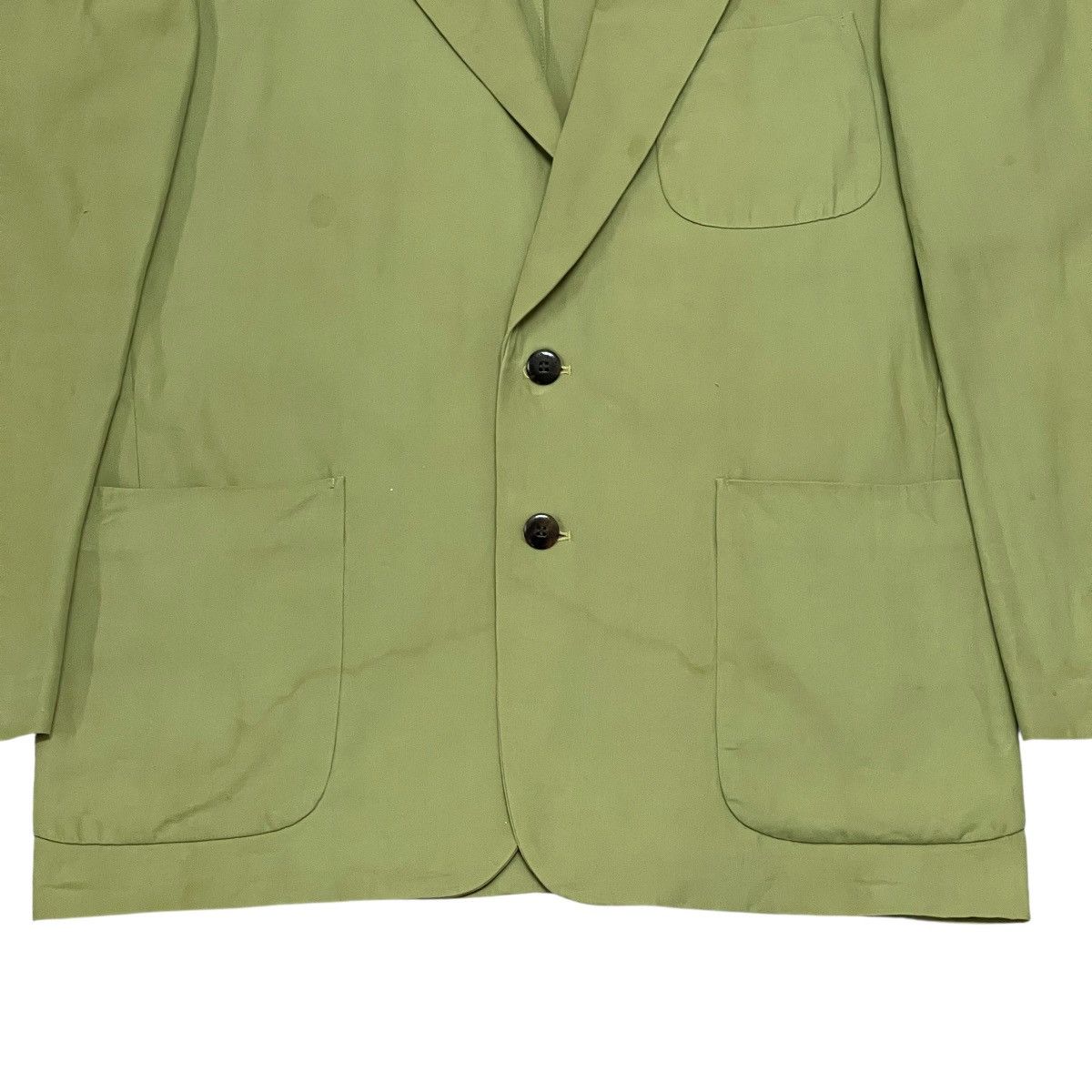 Givenchy Vintage Givenchy Stretch Cotton Silk-Blend Blazer Jacket Size US L / EU 52-54 / 3 - 7 Thumbnail