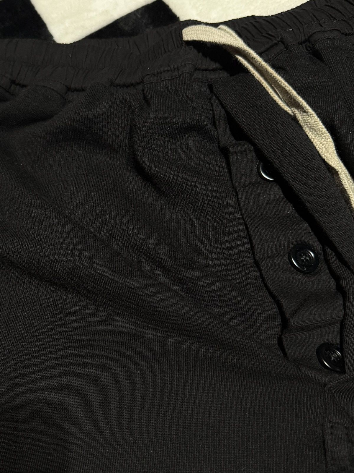 Rick Owens Drkshdw DRAWSTRING BLACK MILK CROPPED SHORTS JOGGERS DRKSHDW POD Size US 31 - 3 Thumbnail