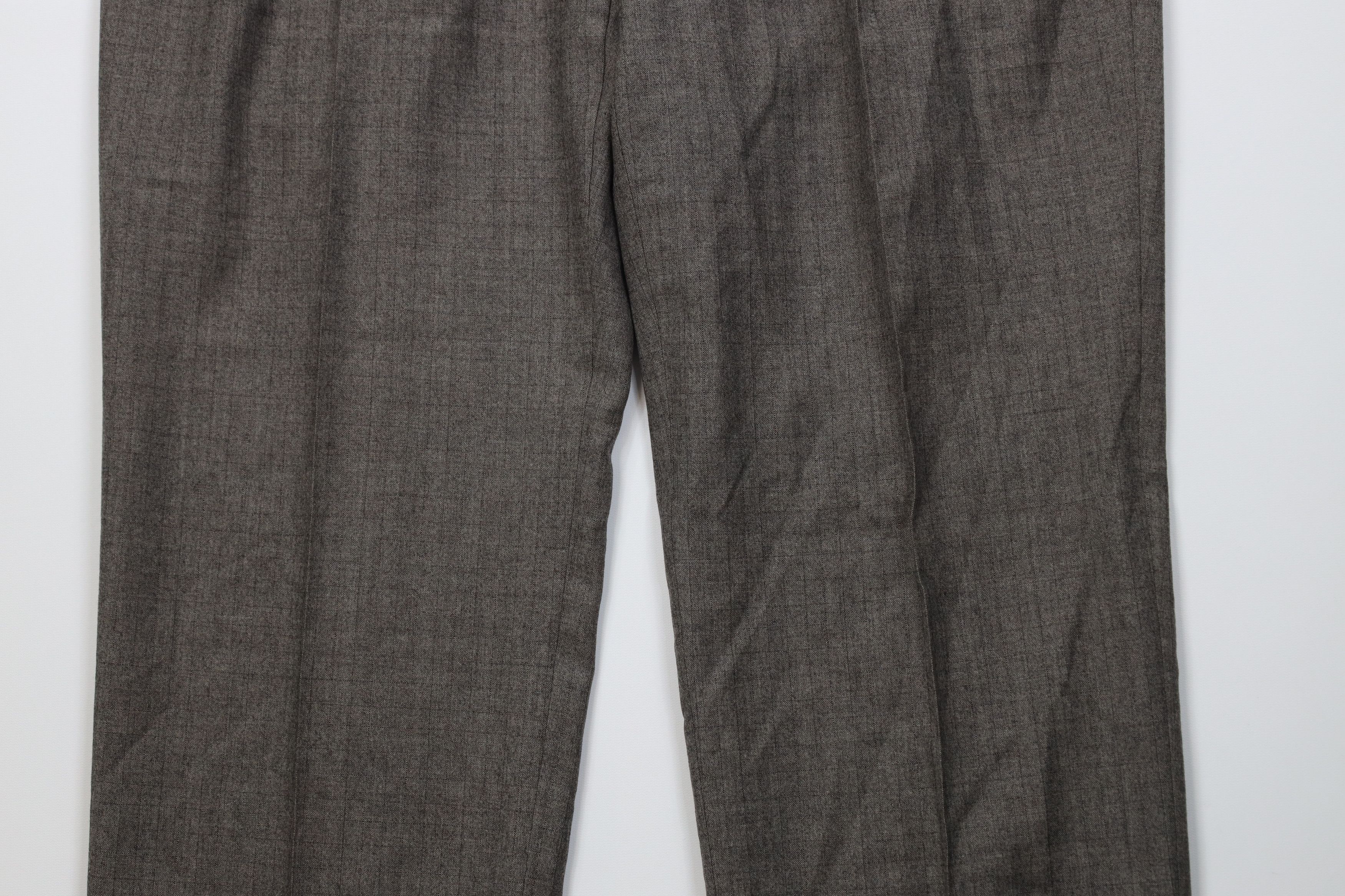 Vintage Vintage 90s Streetwear Flared Wide Leg Chino Pants Plaid Size US 40 / EU 56 - 3 Thumbnail