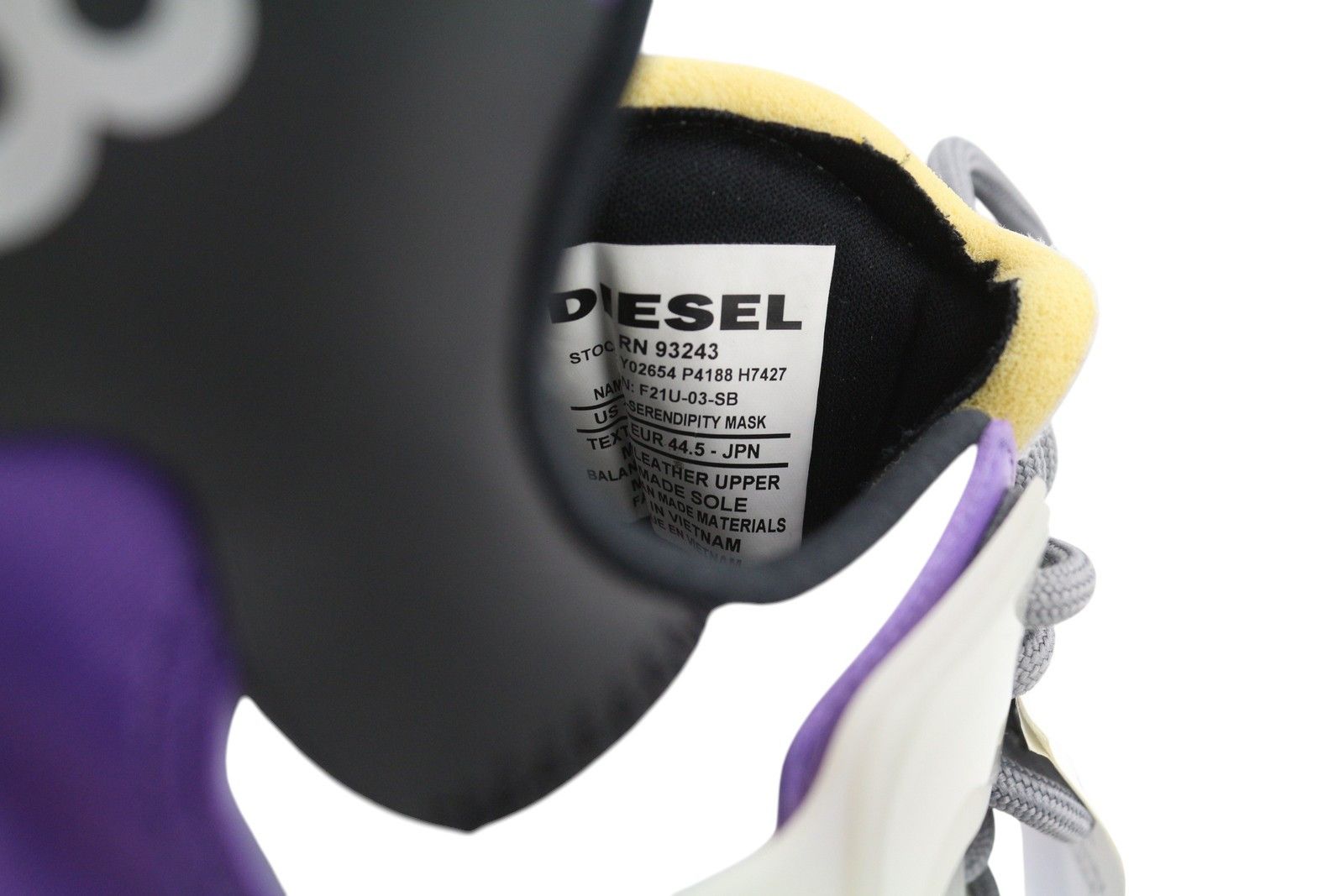 Diesel S-SERENDIPITY MASK EU44.5 Grey Almond Toe Low Top 41075 Size US 11.5 / EU 44-45 - 11 Thumbnail