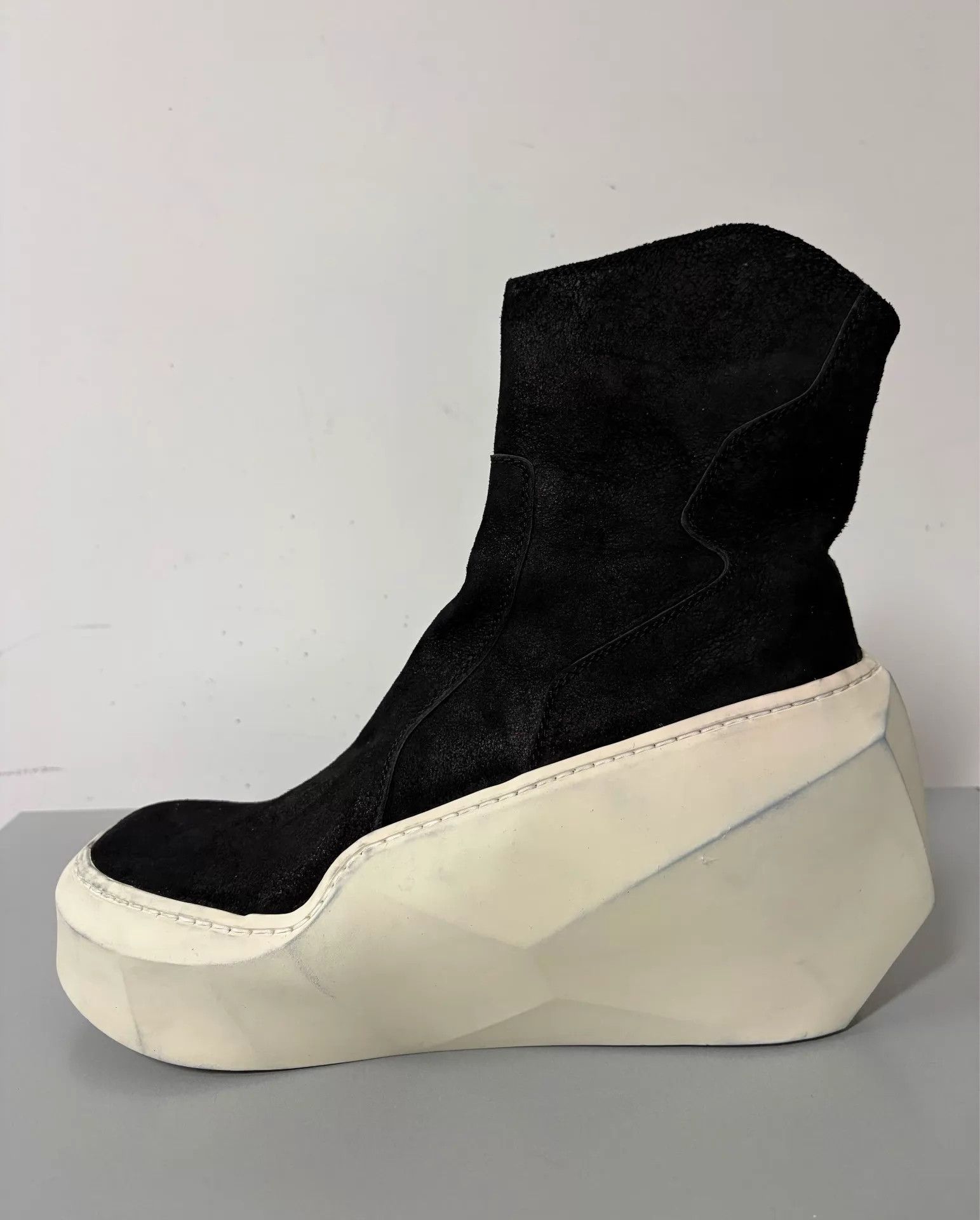 Julius julius men's diamond platform boots black suede 1 Size US 7.5 / EU 40-41 - 3 Thumbnail