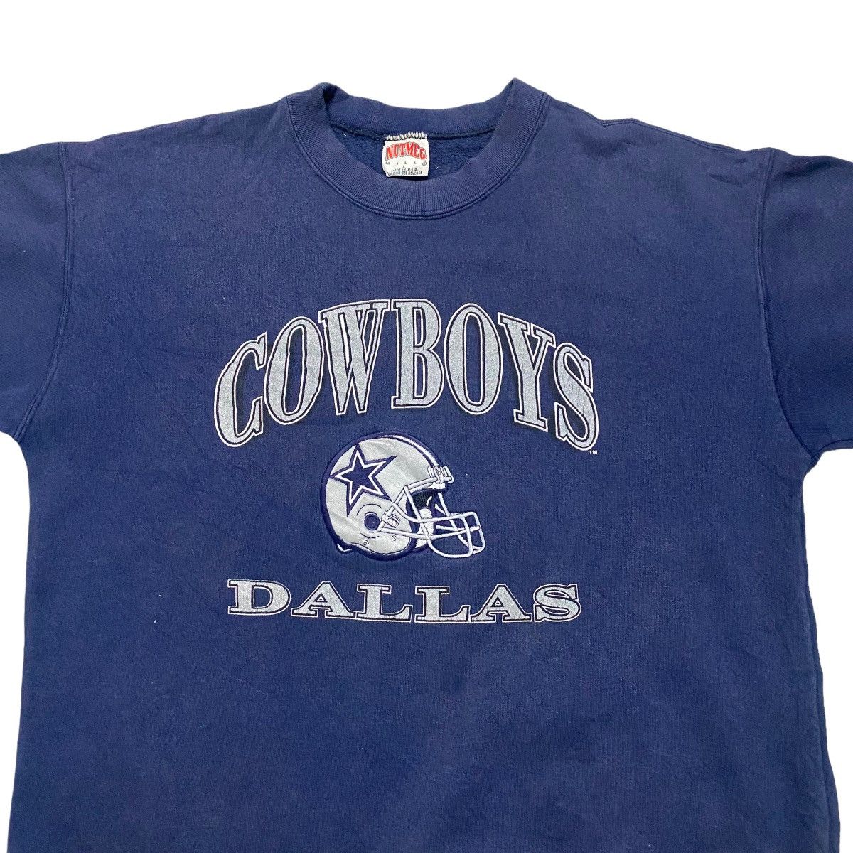 NFL Vintage 90s Nutmeg Mills DALLAS COWBOYS Sweatshirt Size US L / EU 52-54 / 3 - 3 Thumbnail