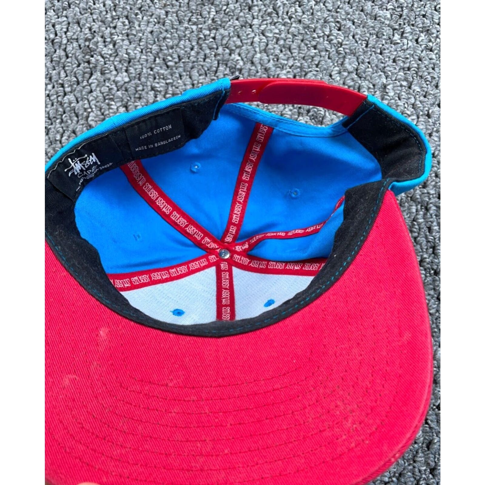 Vintage Stussy Embroidered Hat Adult One Size Blue 6-Panel Streetwear Mens Size ONE SIZE - 5 Thumbnail