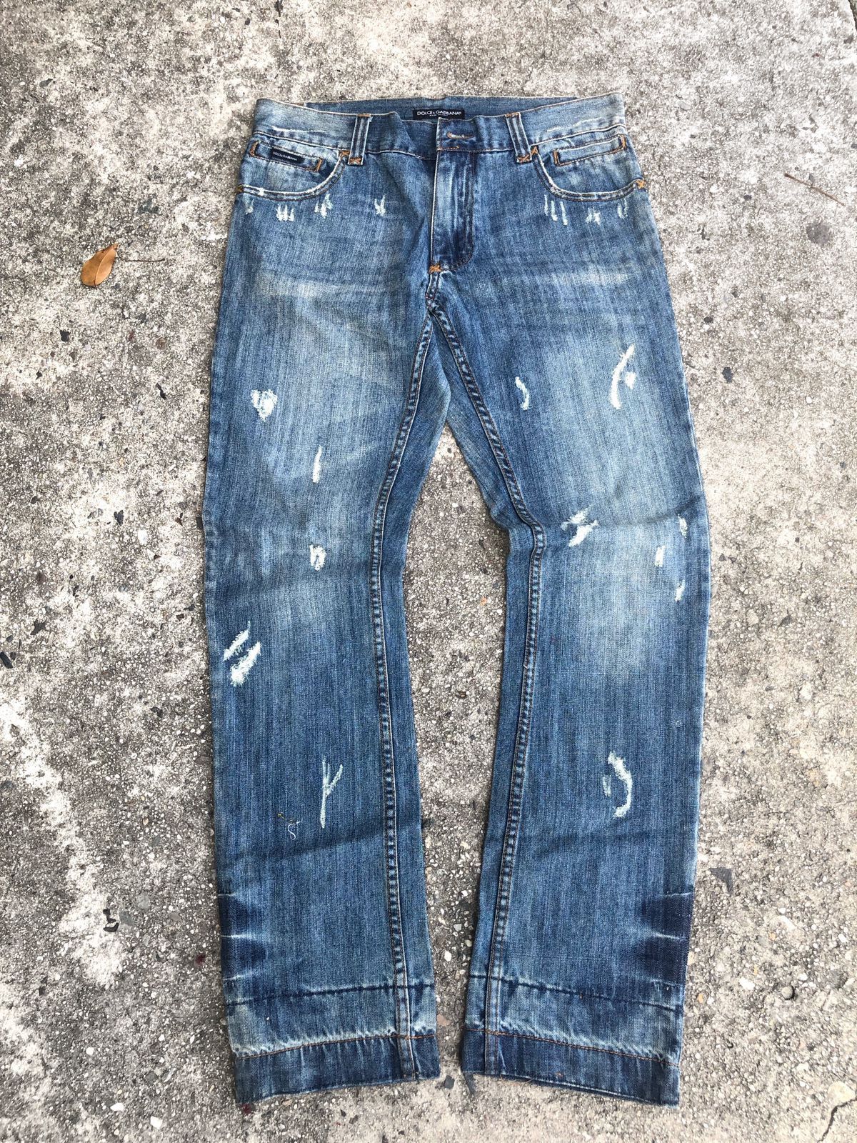Dolce & Gabbana Dolce Gabbana Distressed Jeans Size US 32 / EU 48 - 1 Thumbnail