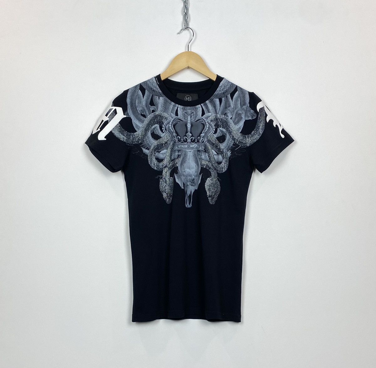 My Brand Platinum Snike Rhinestone Tee Philipp Plein Style
