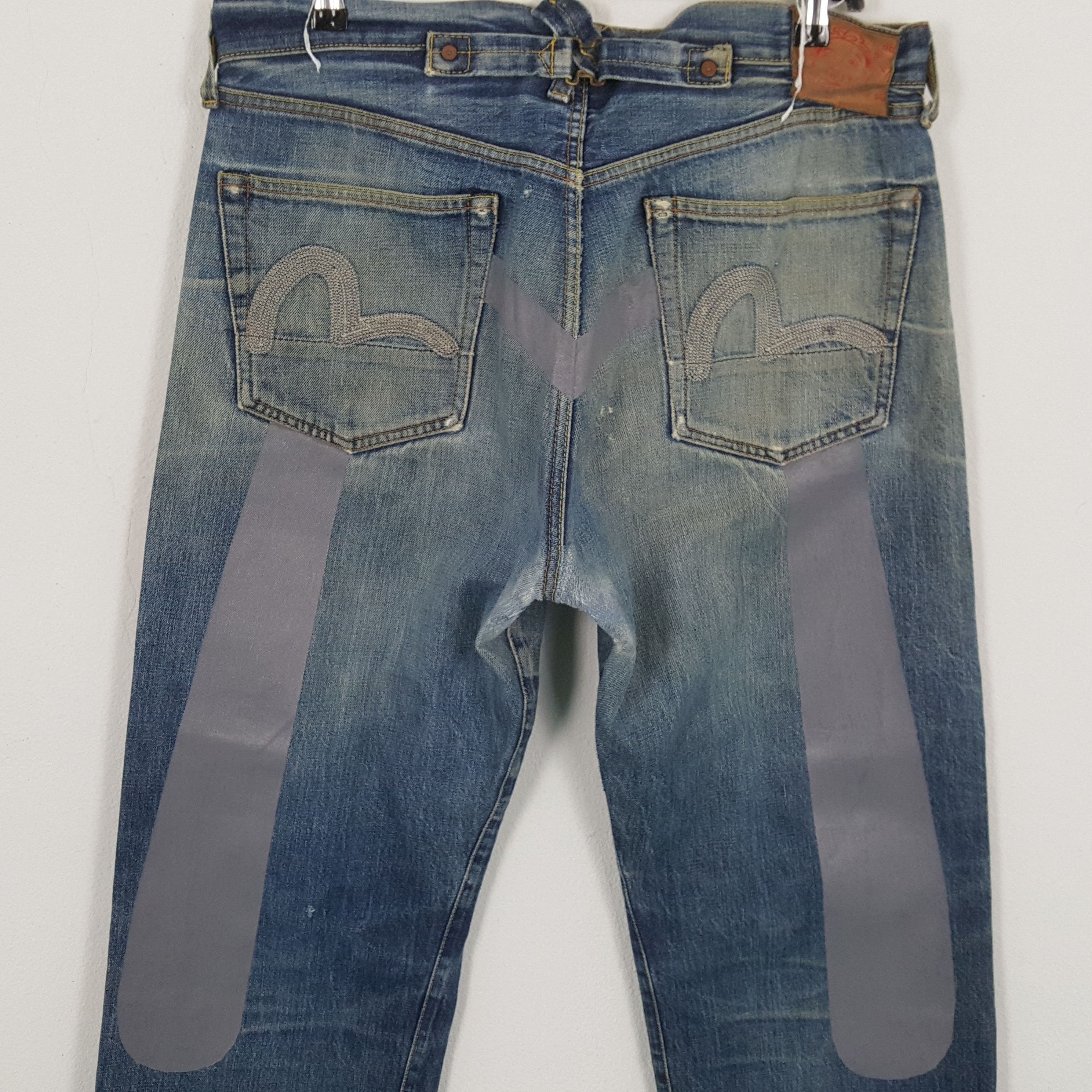 Japanese Brand × Vintage EVISU Japanese Brand Fashion Style Custom Daicock Jeans Size US 35 - 2 Thumbnail