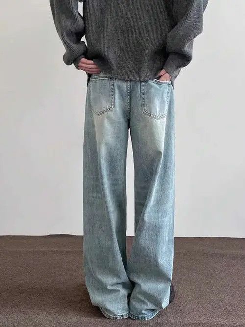 Japanese Brand × Vintage Casual Vintage loose fit jeans denim Size US 33 - 3 Thumbnail