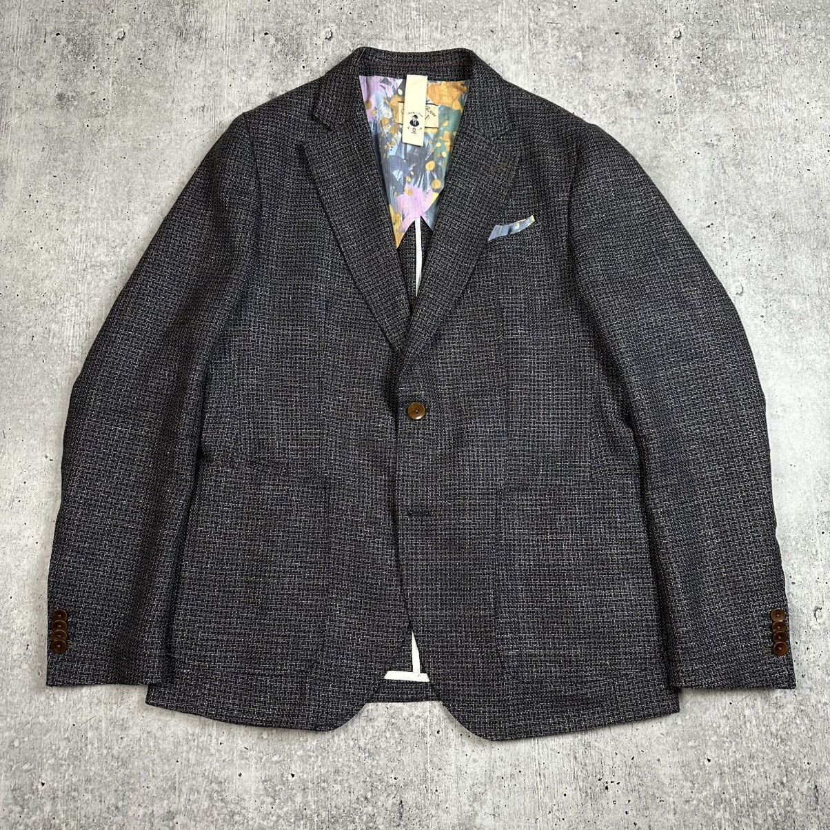 Savile Row Savile Row by Club of Gents Slim Fit Wool Linen Sport Blazer Size 50R - 1 Thumbnail