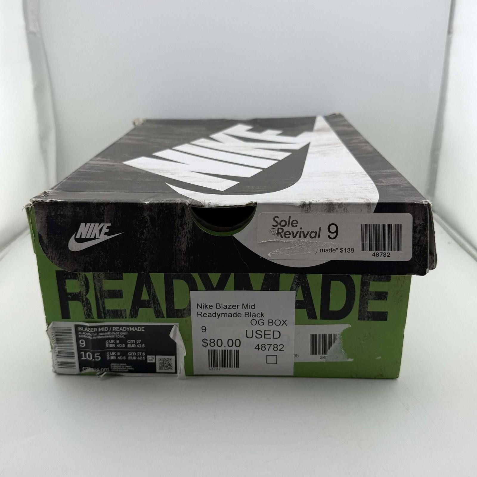 Nike Nike Blazer Mid Readymade Black OG Box Size US 9 / EU 42 - 8 Thumbnail