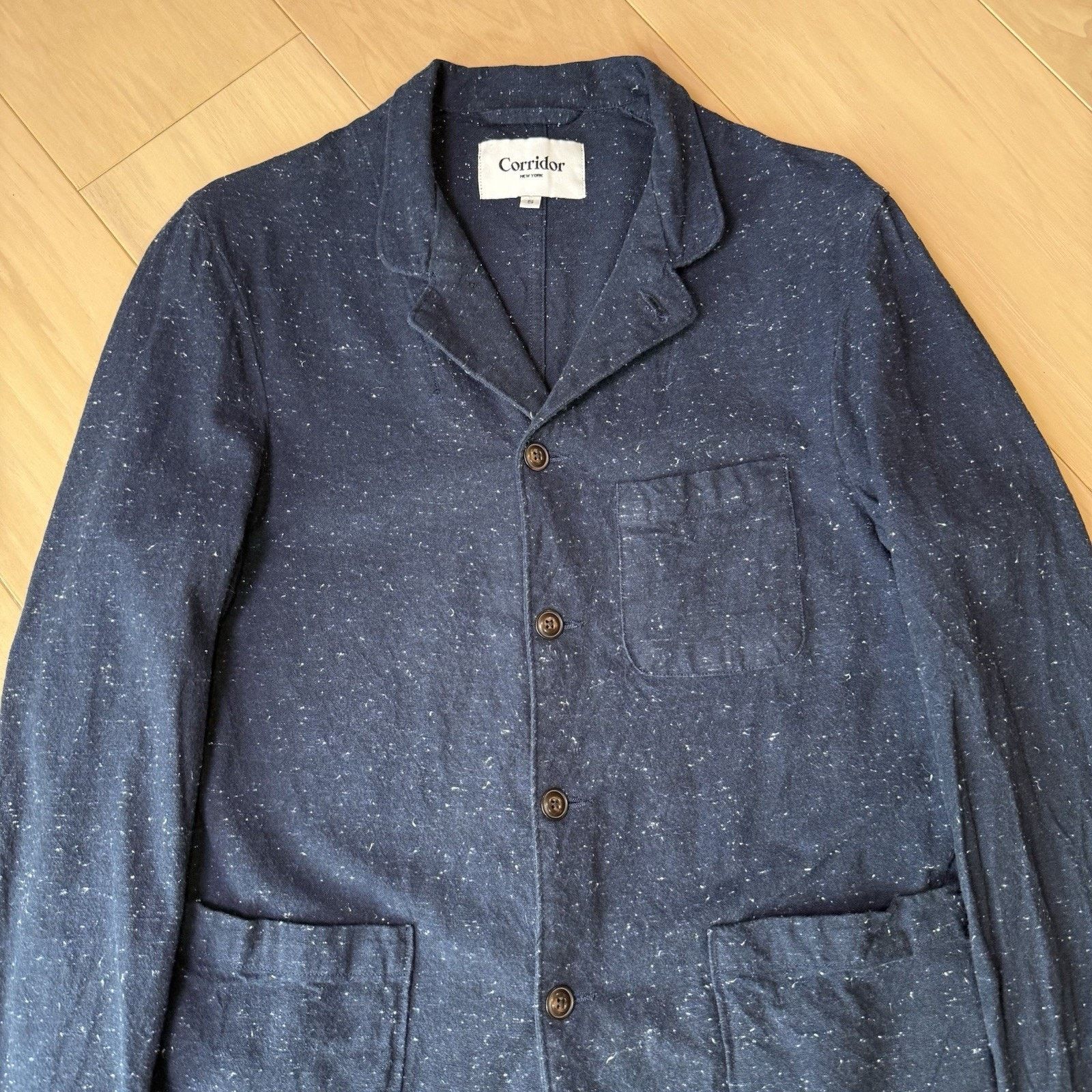 Corridor Corridor Chore Jacket Small Blue Speckled Lightweight Blazer Size US S / EU 44-46 / 1 - 4 Thumbnail