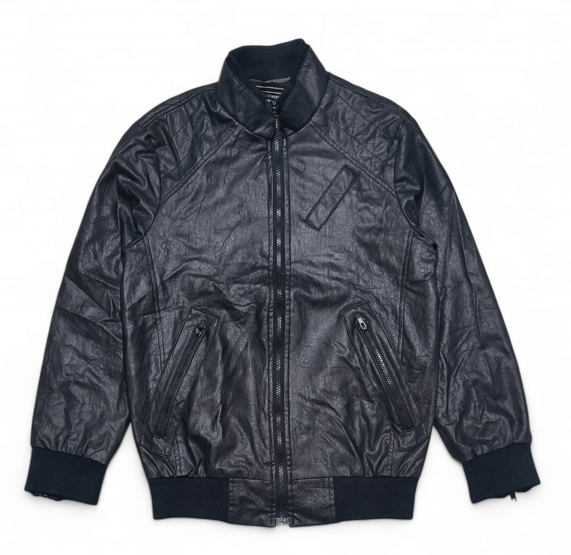 Vintage Vintage KSTARING by TASTE MAXIMUM Bomber Faux Leather Jacket Size US M / EU 48-50 / 2 - 1 Thumbnail