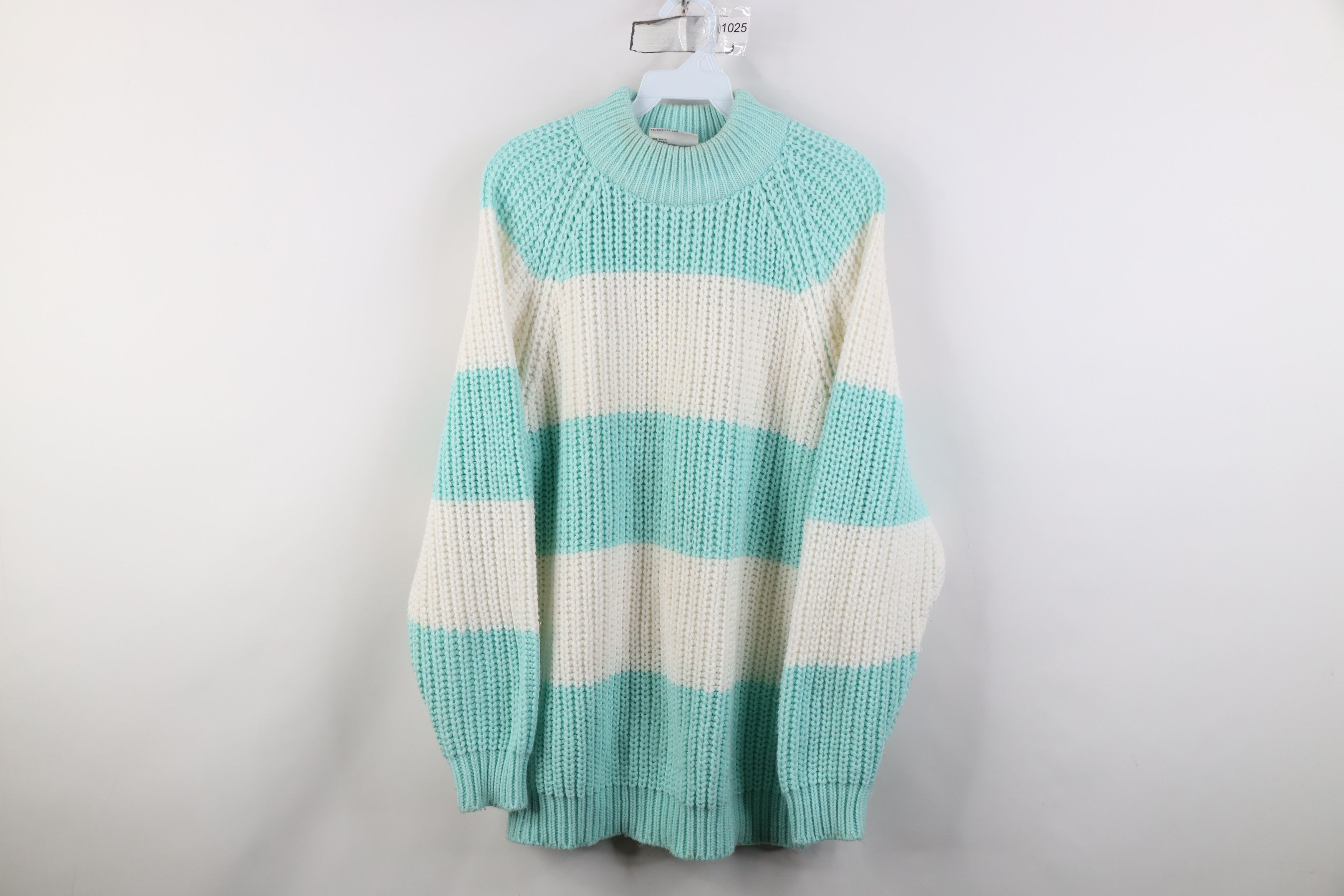 Vintage Vintage 80s 90s Streetwear Striped Ribbed Knit Sweater Size M / US 6-8 / IT 42-44 - 1 Thumbnail