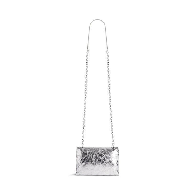 Balenciaga o1tr1nto0226 Size: OS / Monaco Nano Bag in Silver Size ONE SIZE - 3 Thumbnail