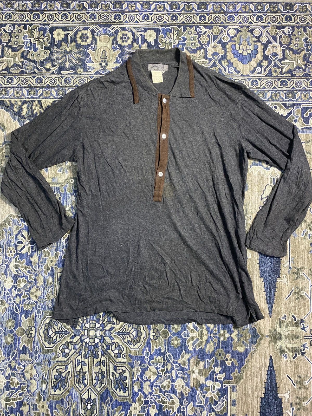 Yohji Yamamoto Long Sleeve Collar Shirt