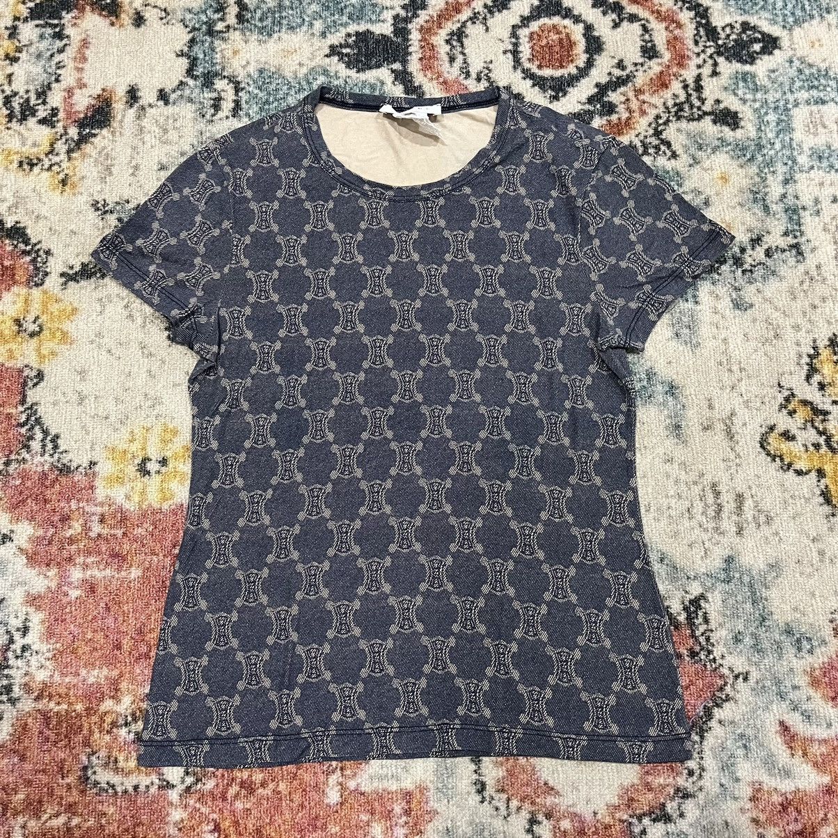 Celine × Vintage Vintage Celine Macadam tee Size S / US 4 / IT 40 - 1 Thumbnail