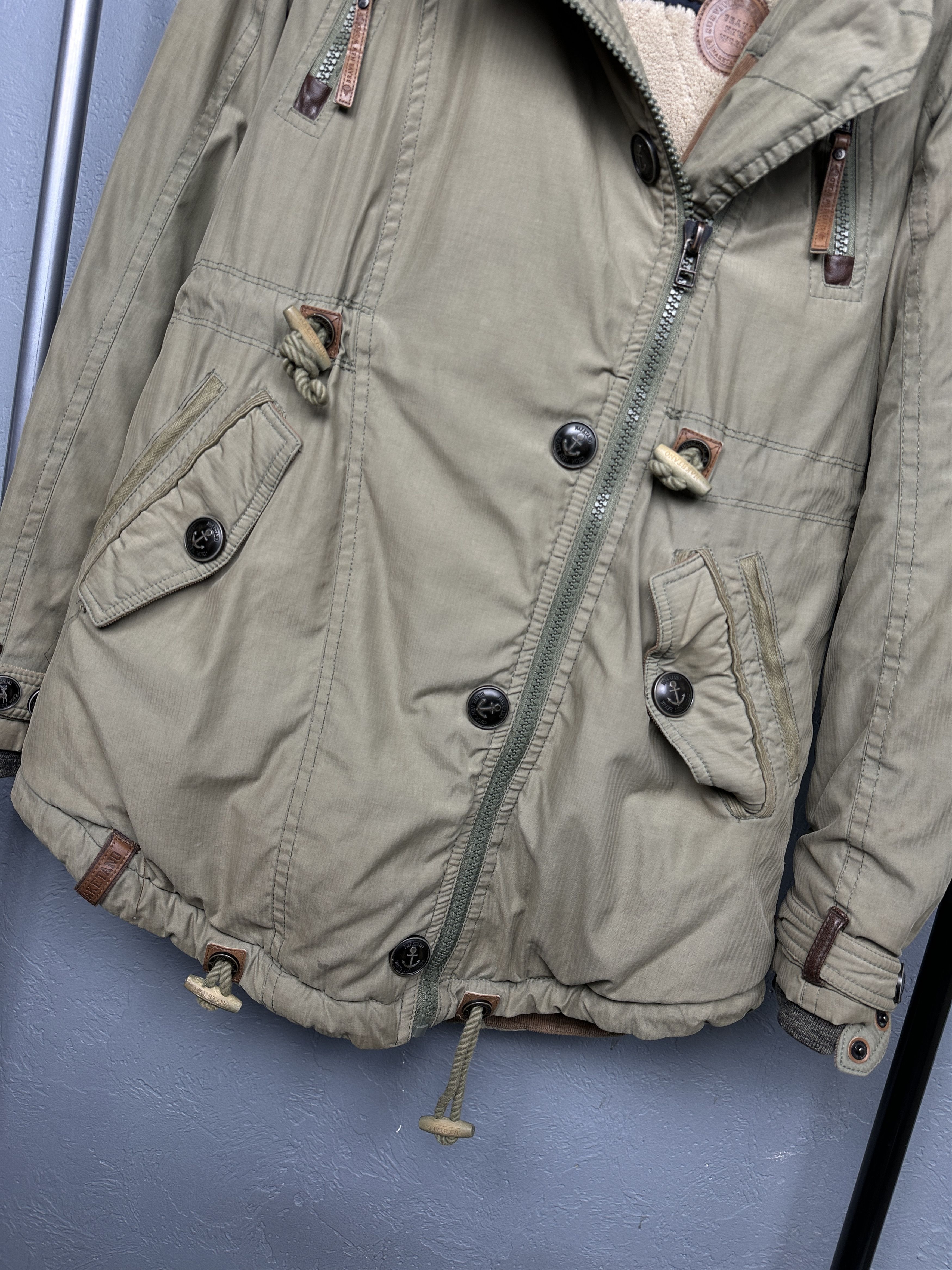 Naketano Naketano Womens Parka Jacket Fur Collar Size M / US 6-8 / IT 42-44 - 4 Thumbnail