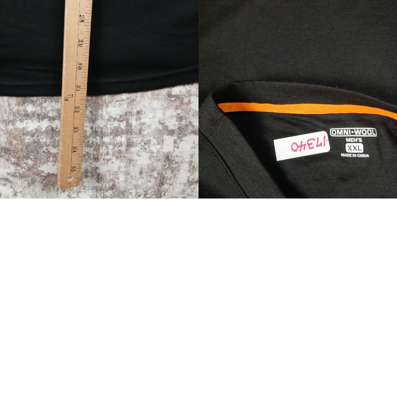 Vintage Omni-Wool Shirt Men’s 2XL XXL Black Wool Blend Base Layer Crew Neck Long Sleeve Size US XXL / EU 58 / 5 - 8 Thumbnail